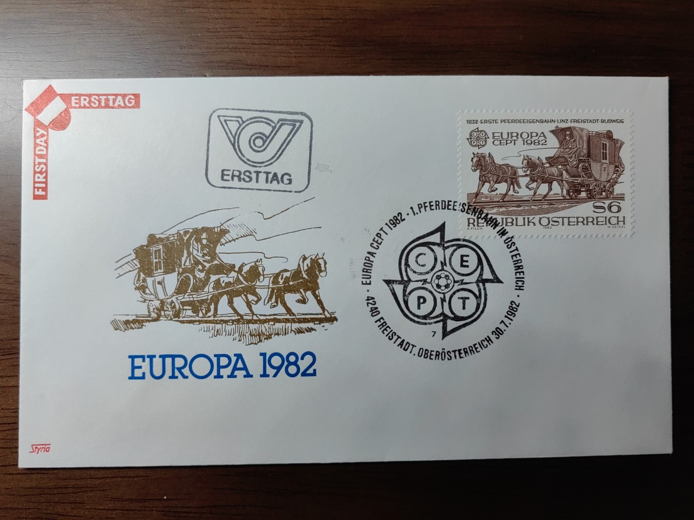 精选邮品专场（秒杀）第①⑨场 奥地利1982年-历史事件第一辆马拉铁路车