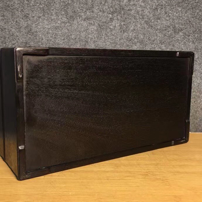 紫檀木盒子牛毛纹清晰， 紫檀木盒子牛毛纹清晰，