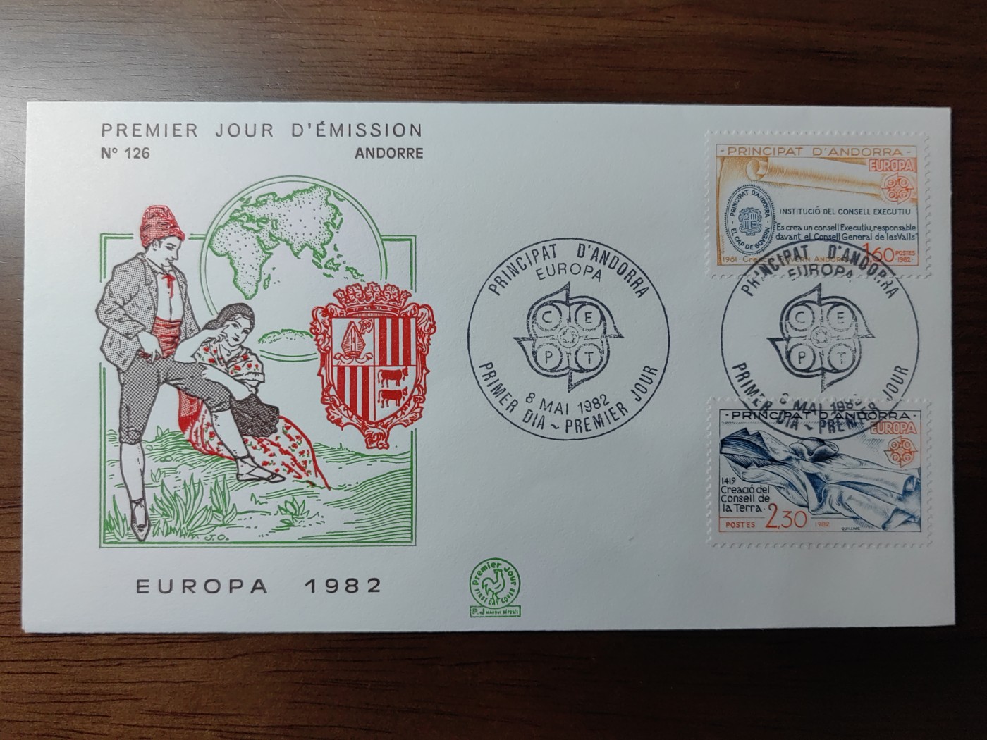 精选邮品专场（秒杀）第①⑨场 法属安道尔1982 欧罗巴 历史事件