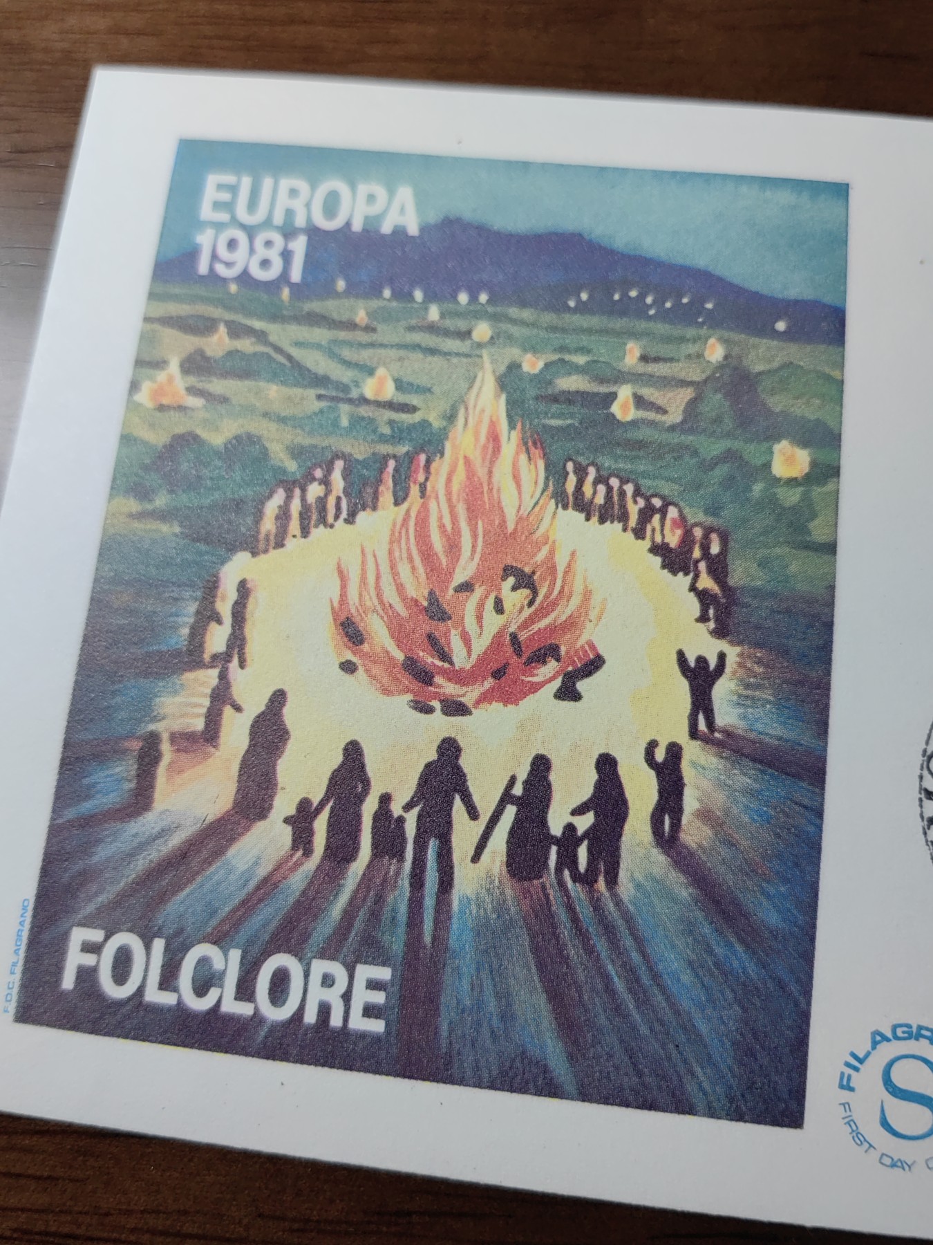 精选邮品专场（秒杀）第①⑨场 圣马力诺1981年 欧罗巴 民间舞蹈 圣约瑟节 烟花篝火 2全