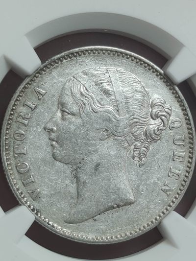 燕姐换藏第65拍 印度1840年维多利亚一卢比银币