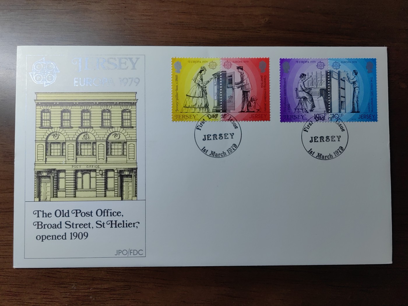 精选邮品专场（秒杀）第①⑨场 泽西1979年 电话交换台 邮筒 邮递员 邮票4全