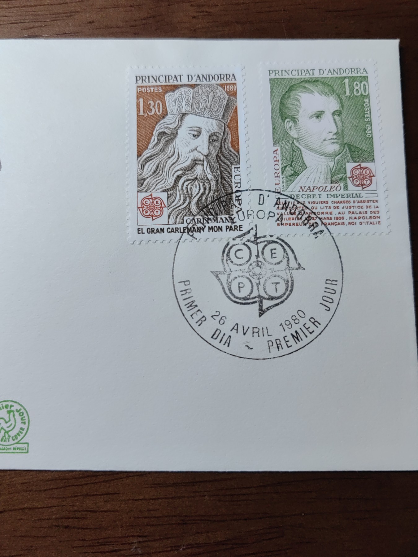 精选邮品专场（秒杀）第①⑨场 法属安道尔1980年 著名人物拿破仑