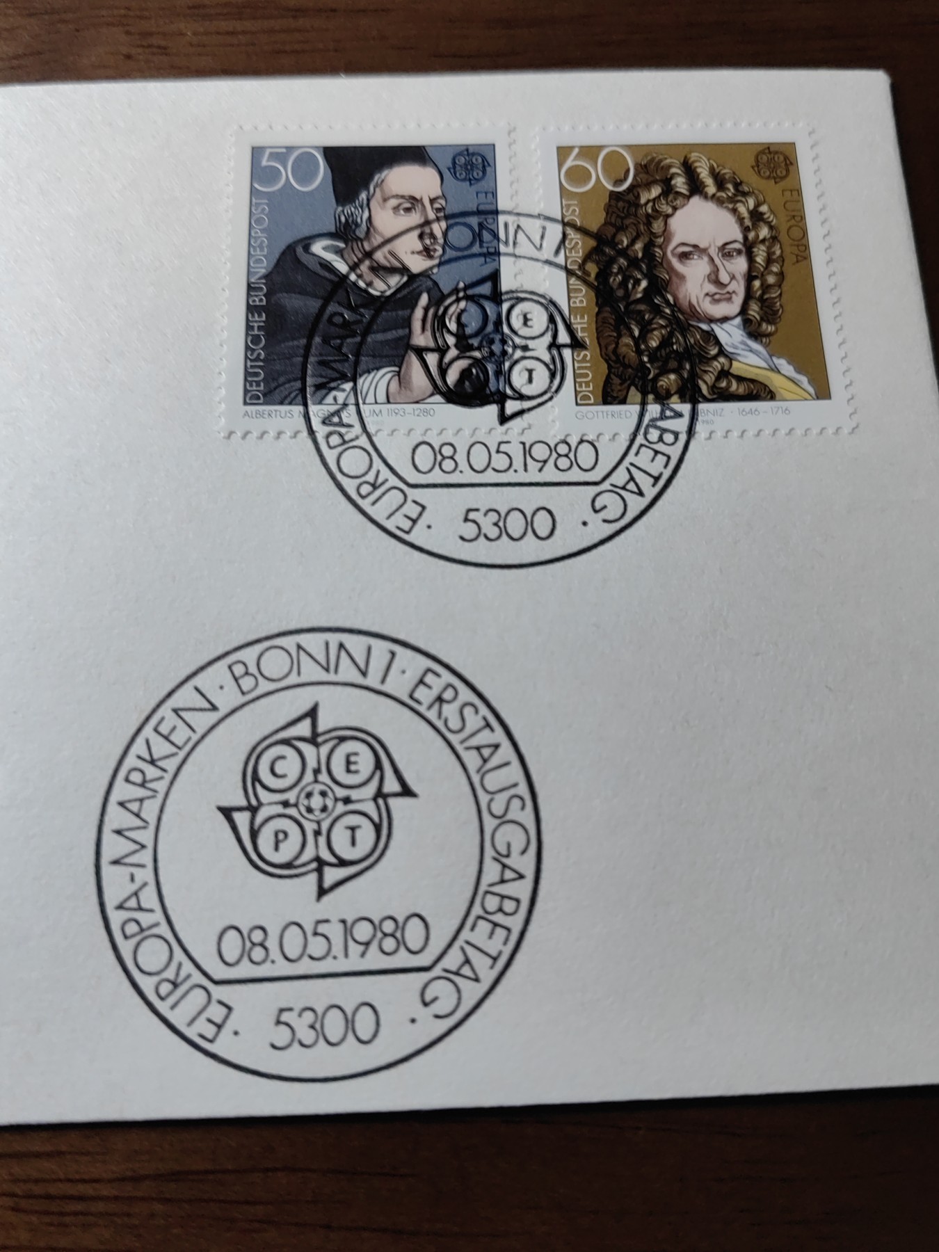 精选邮品专场（秒杀）第①⑨场 德国 西德1980年 数学家莱布尼茨 学者马格努斯