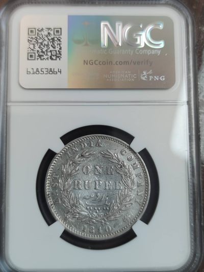 燕姐换藏第65拍 印度1840年维多利亚一卢比银币