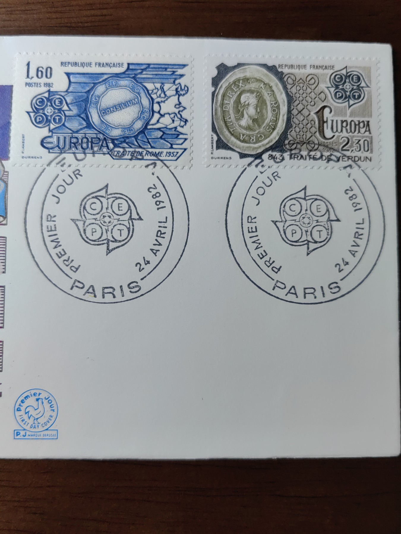 精选邮品专场（秒杀）第①⑨场 法国1982  罗马条约 凡尔登条约