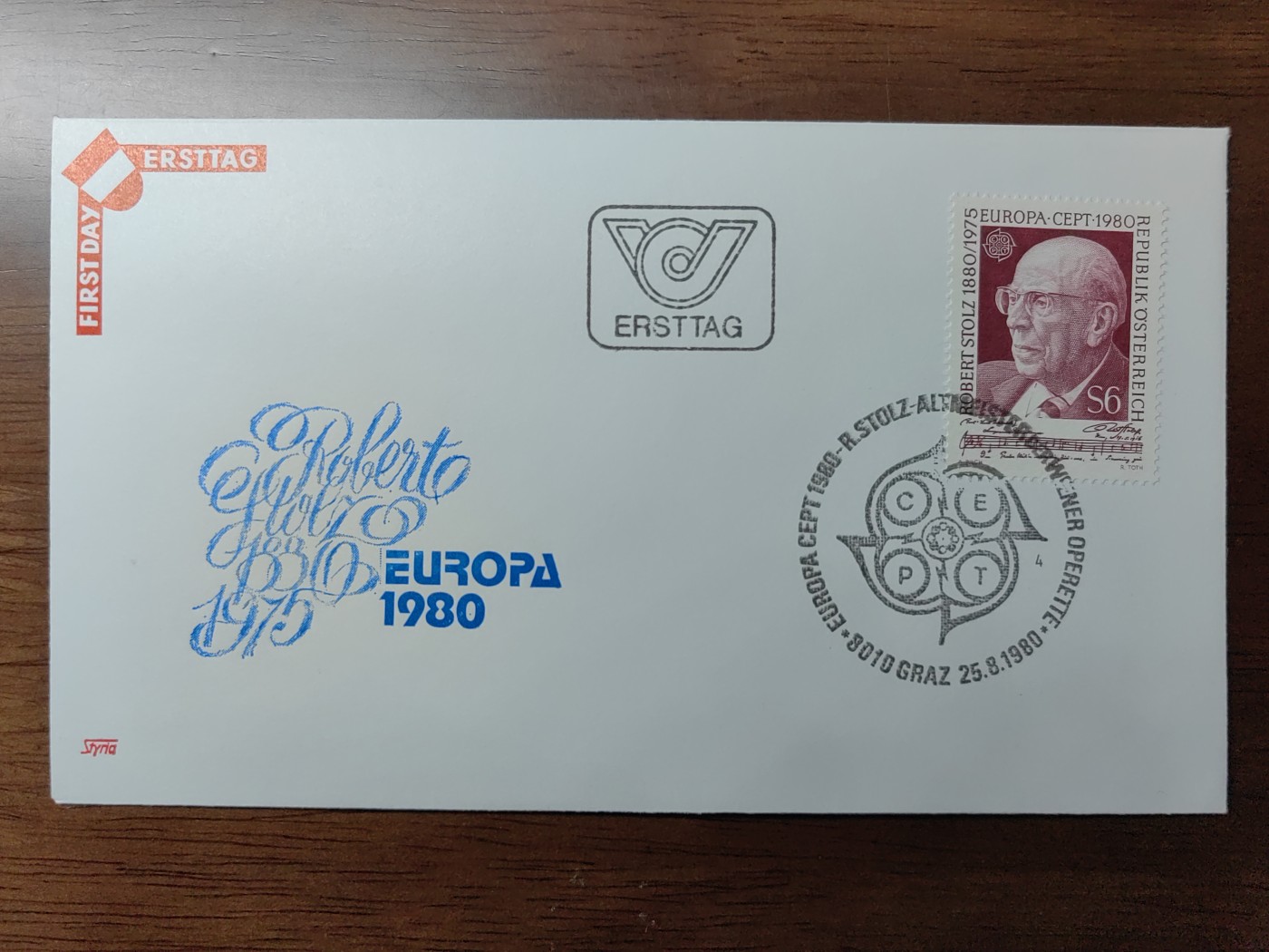 精选邮品专场（秒杀）第①⑨场 奥地利1980年 作曲家施托尔茨