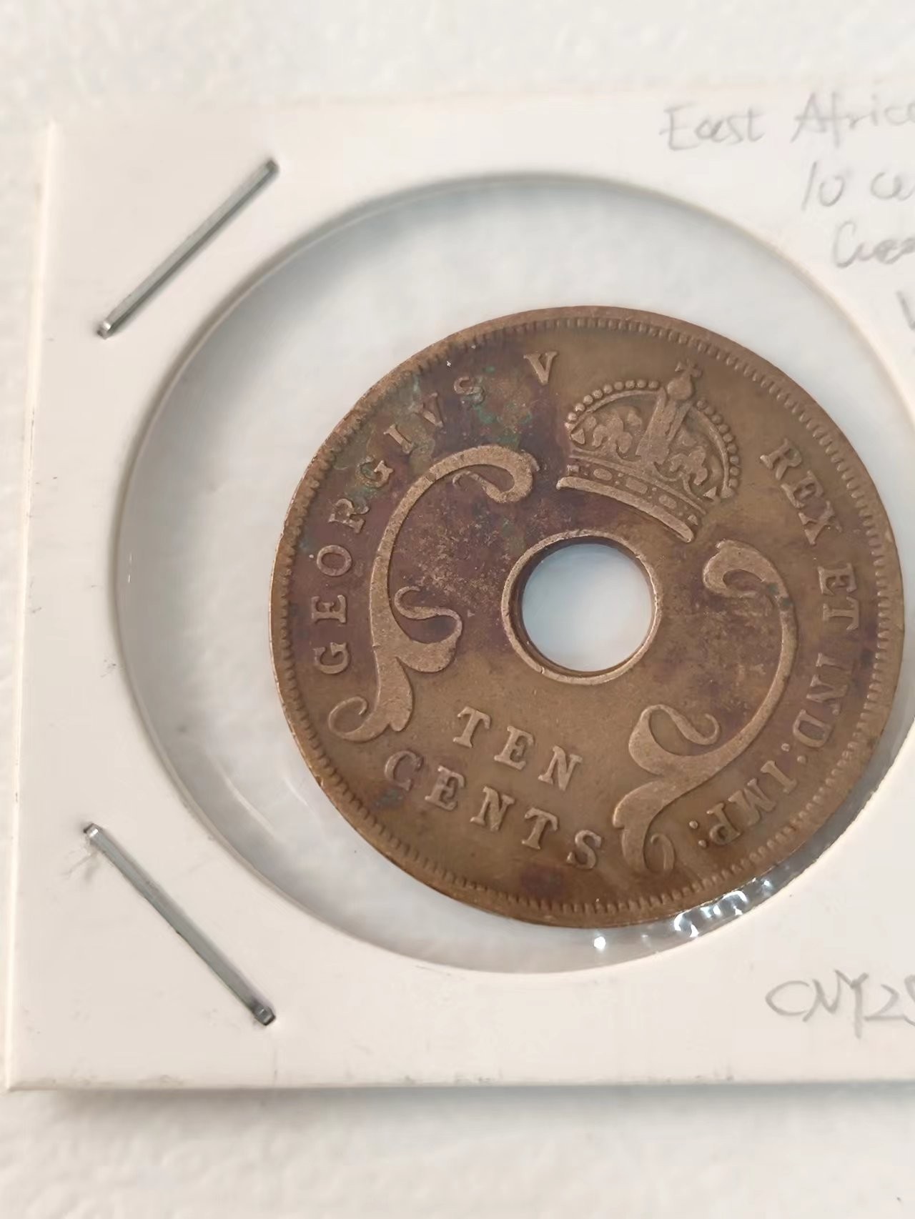 FCO-6-散币-小直径币 英属东非10分1927