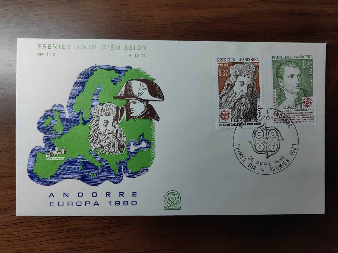 精选邮品专场（秒杀）第①⑨场 法属安道尔1980年 著名人物拿破仑