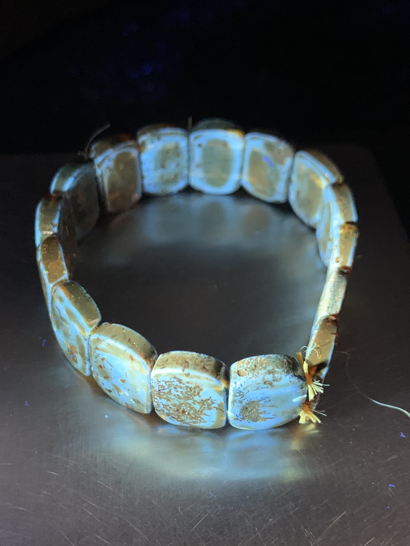 乌克兰花珀通货手排一个，