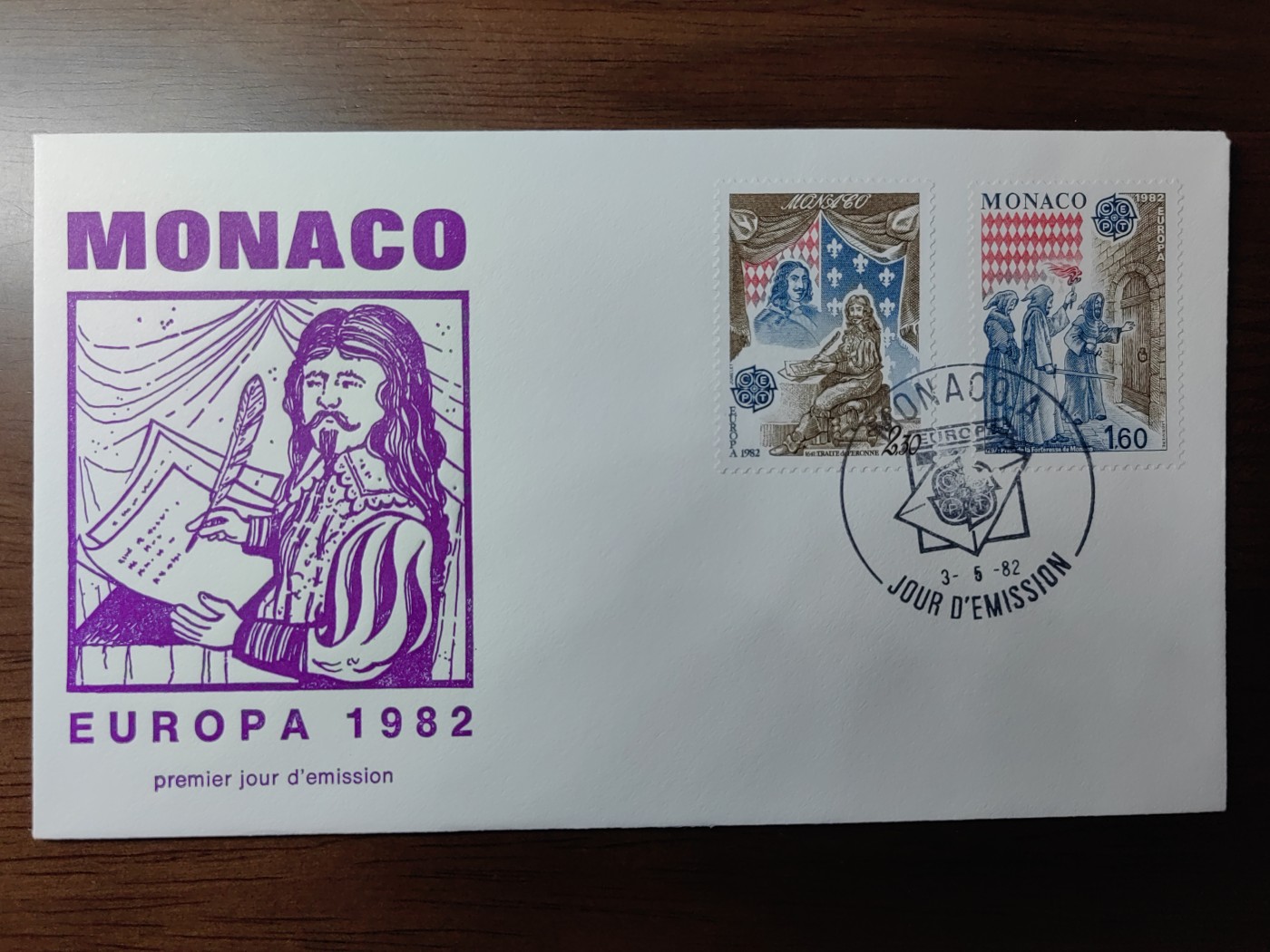精选邮品专场（秒杀）第①⑨场 摩纳哥 1982年 圭尔夫攻打摩纳哥，佩隆条约