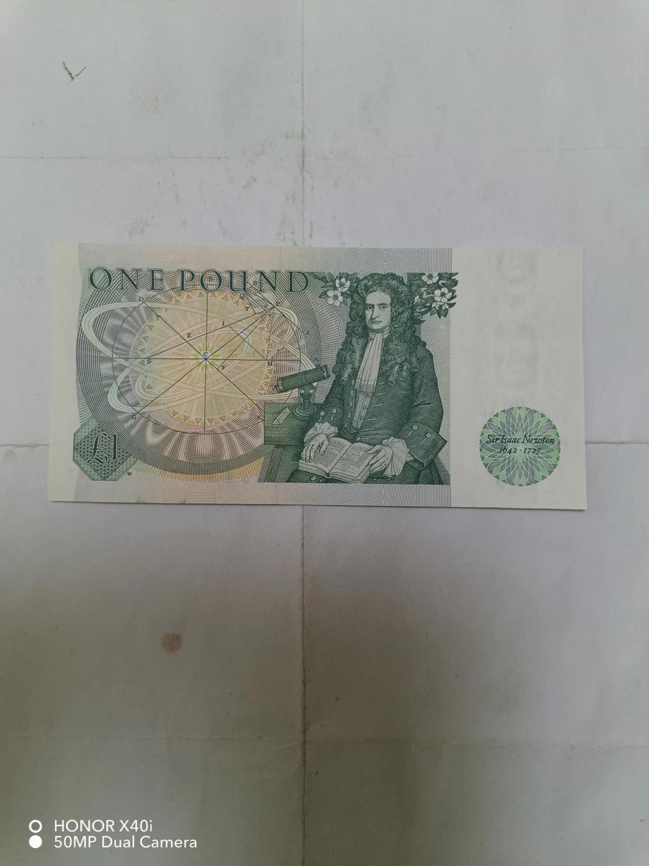 【20231102】非全新纸币第八十三场 英国D序列1镑，好品