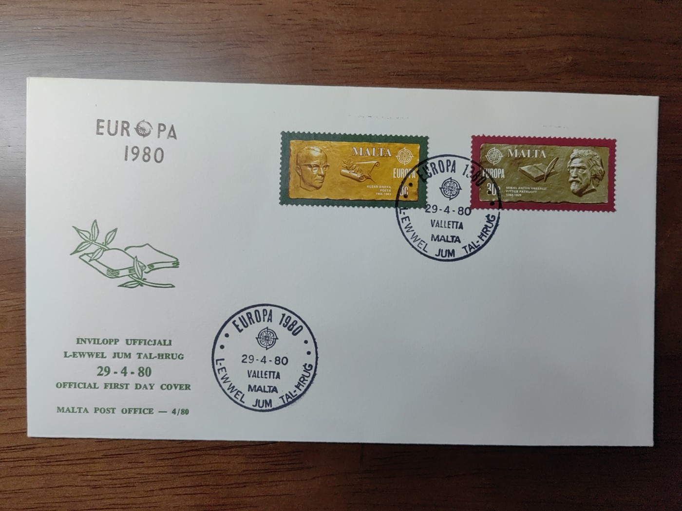 精选邮品专场（秒杀）第①⑨场 马耳他1980 作家