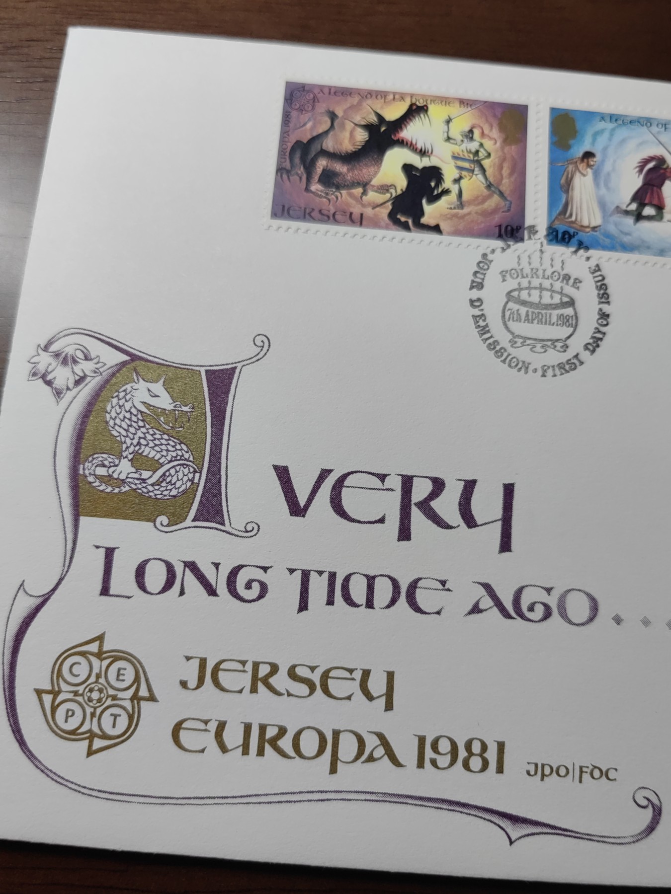 精选邮品专场（秒杀）第①⑨场 泽西岛1981年 民间故事与神话传说4全