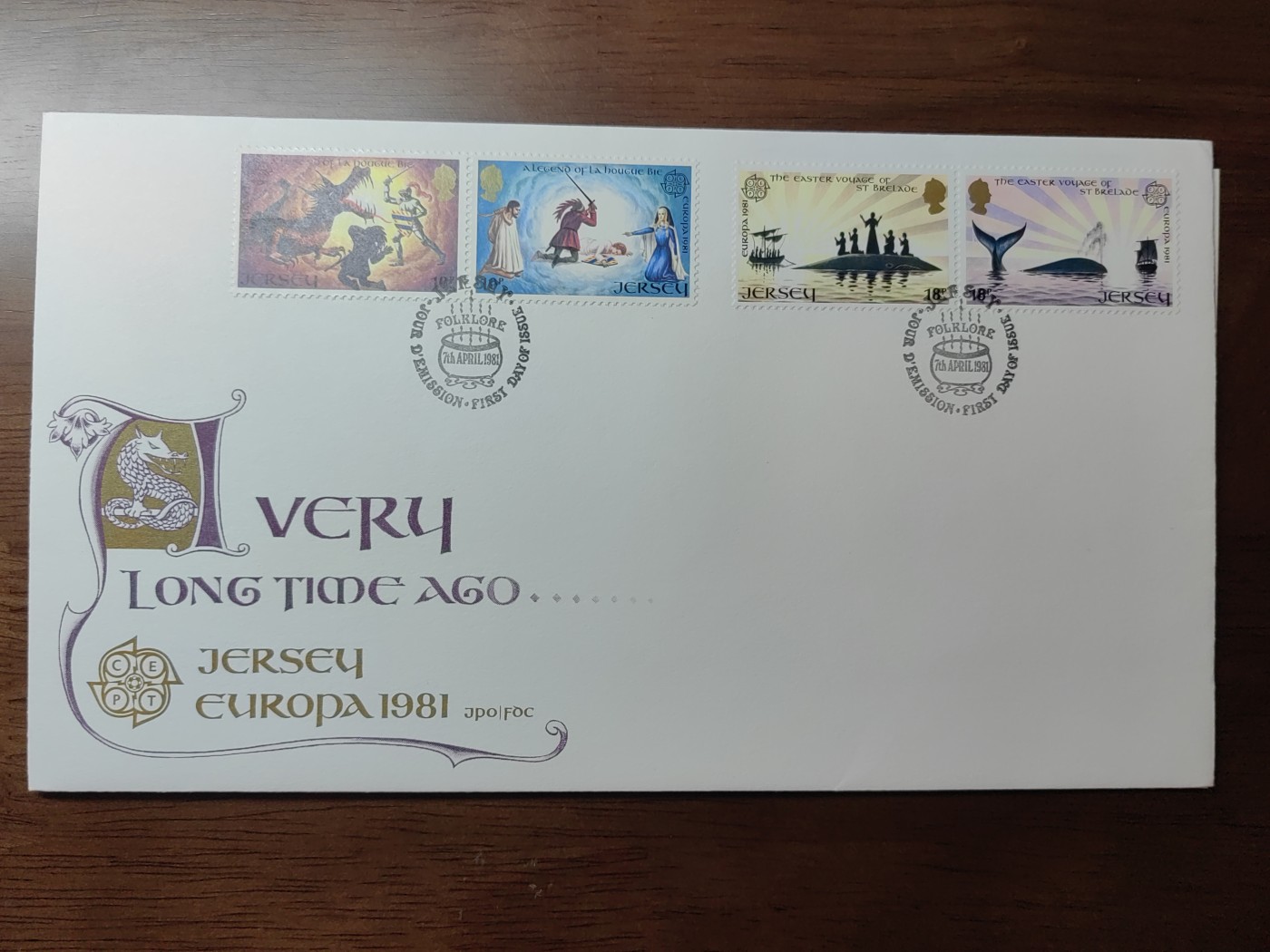 精选邮品专场（秒杀）第①⑨场 泽西岛1981年 民间故事与神话传说4全