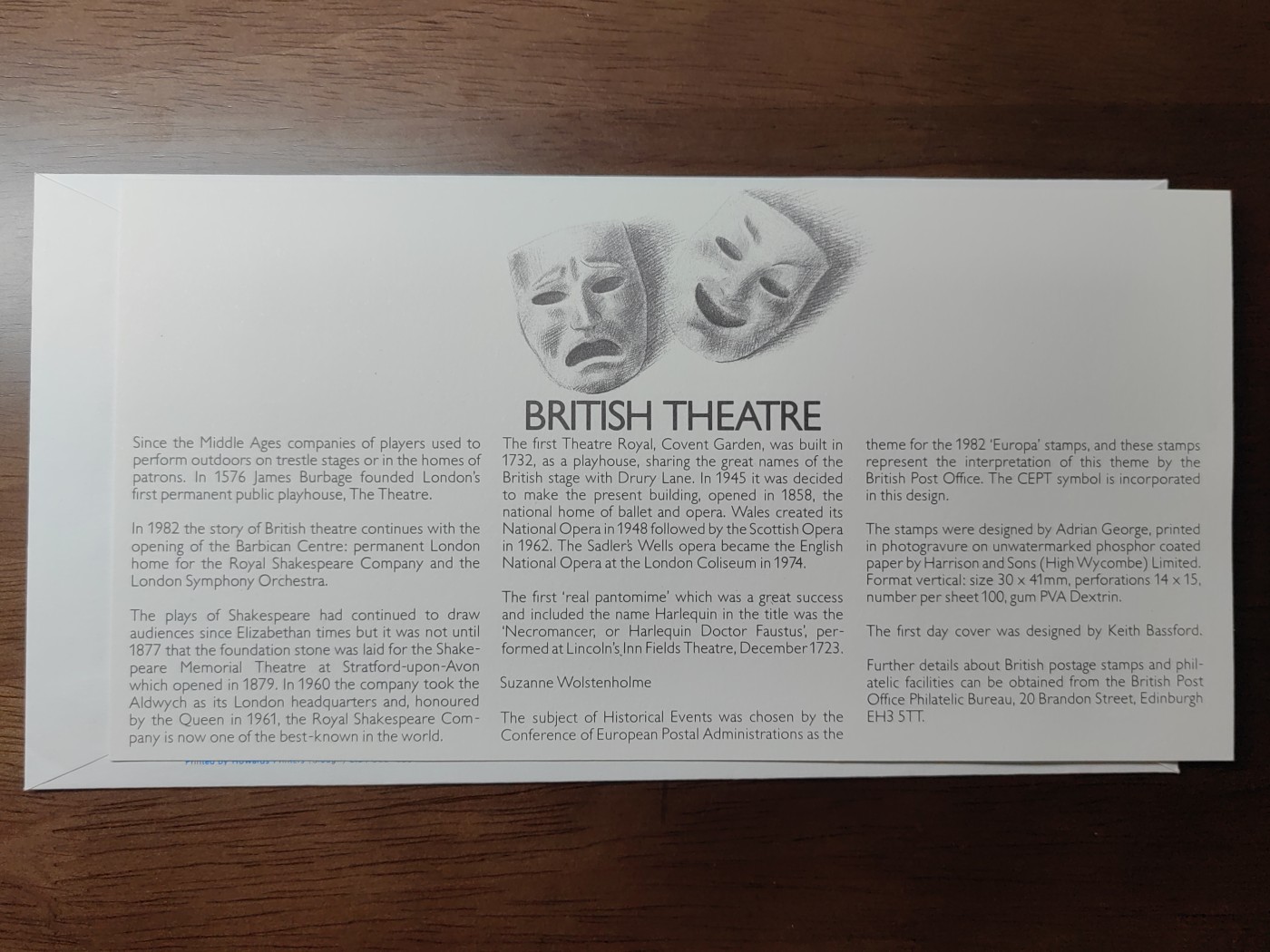 精选邮品专场（秒杀）第①⑨场 英国1982：表演艺术-芭蕾舞、马戏的小丑、戏剧哈姆雷特 4全