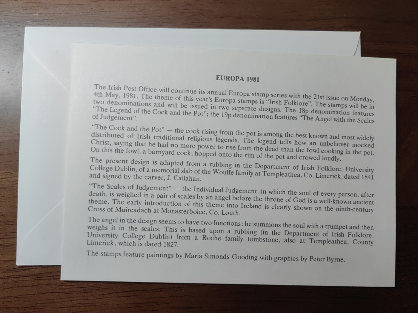 精选邮品专场（秒杀）第①⑨场 爱尔兰 1981 民俗和民间传说