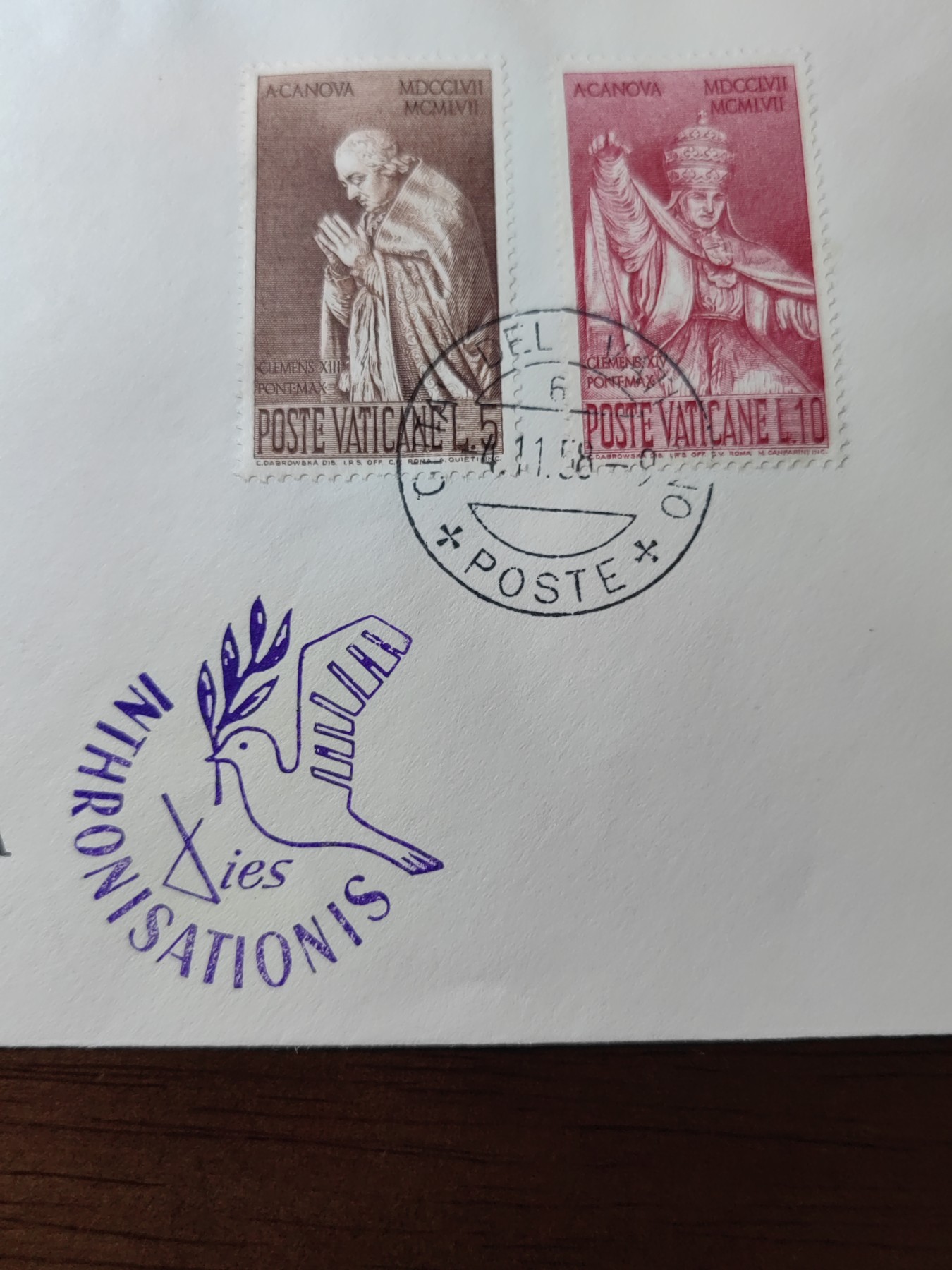 精选邮品专场（秒杀）第①⑨场 梵蒂冈1958年 罗马教皇  纪念日 