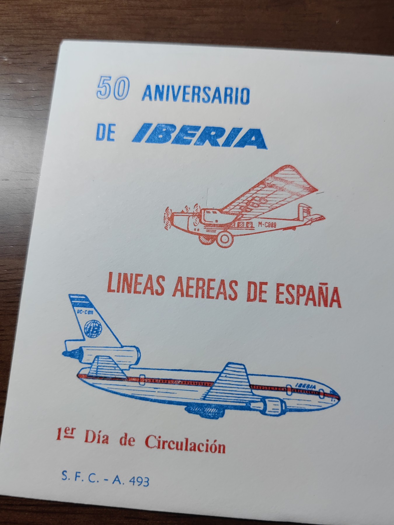 精选邮品专场（秒杀）第①⑨场 西班牙1977 航空协会成立50周年