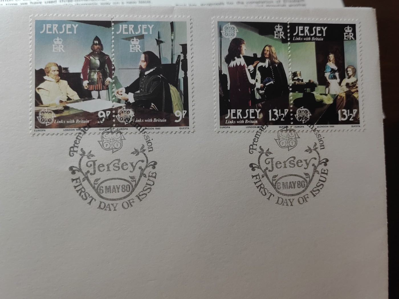 精选邮品专场（秒杀）第①⑨场 泽西岛1980  查尔斯二世皇家印章