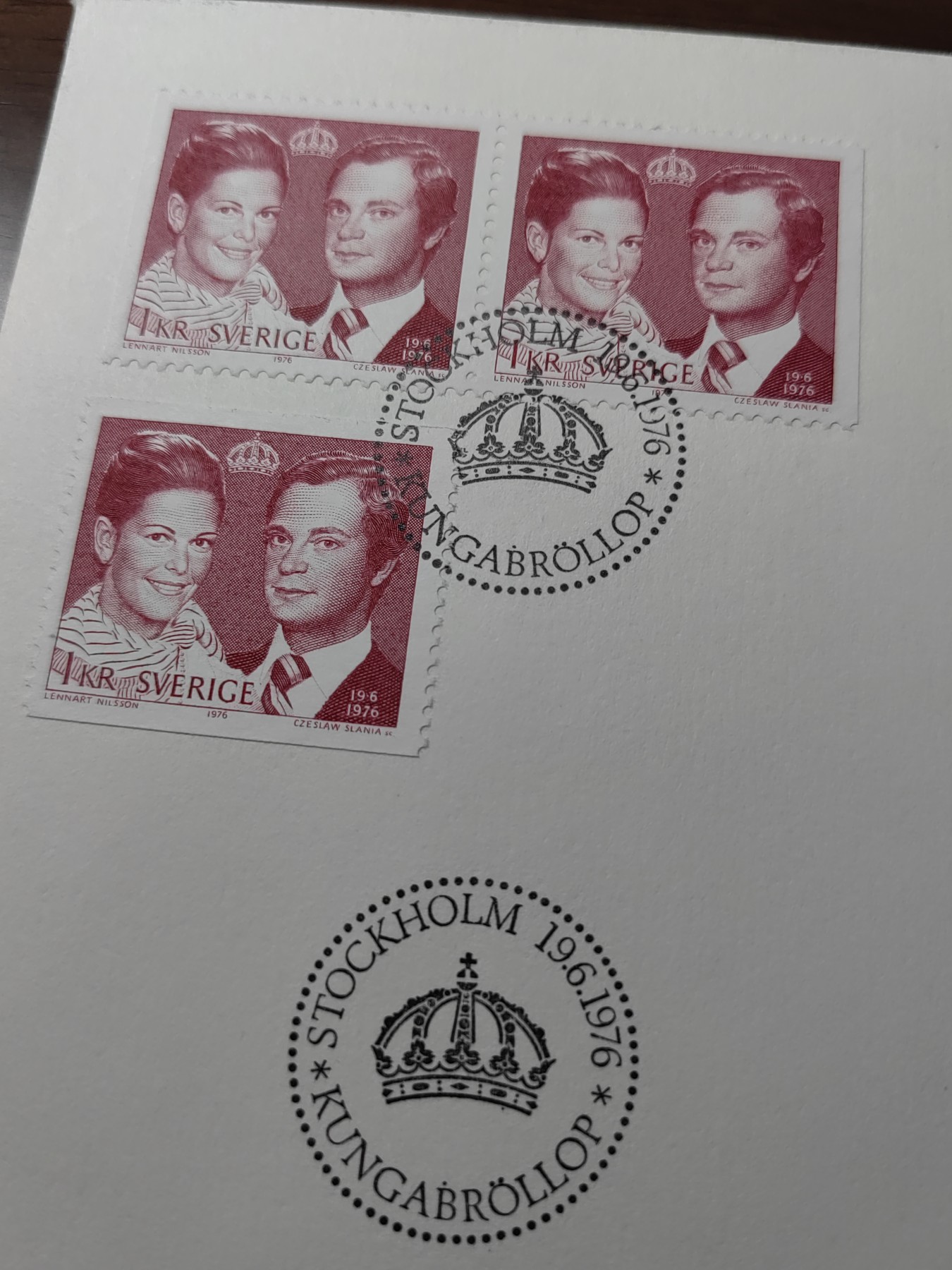 精选邮品专场（秒杀）第①⑨场 瑞典1976年国王古斯塔夫十六世大婚纪念