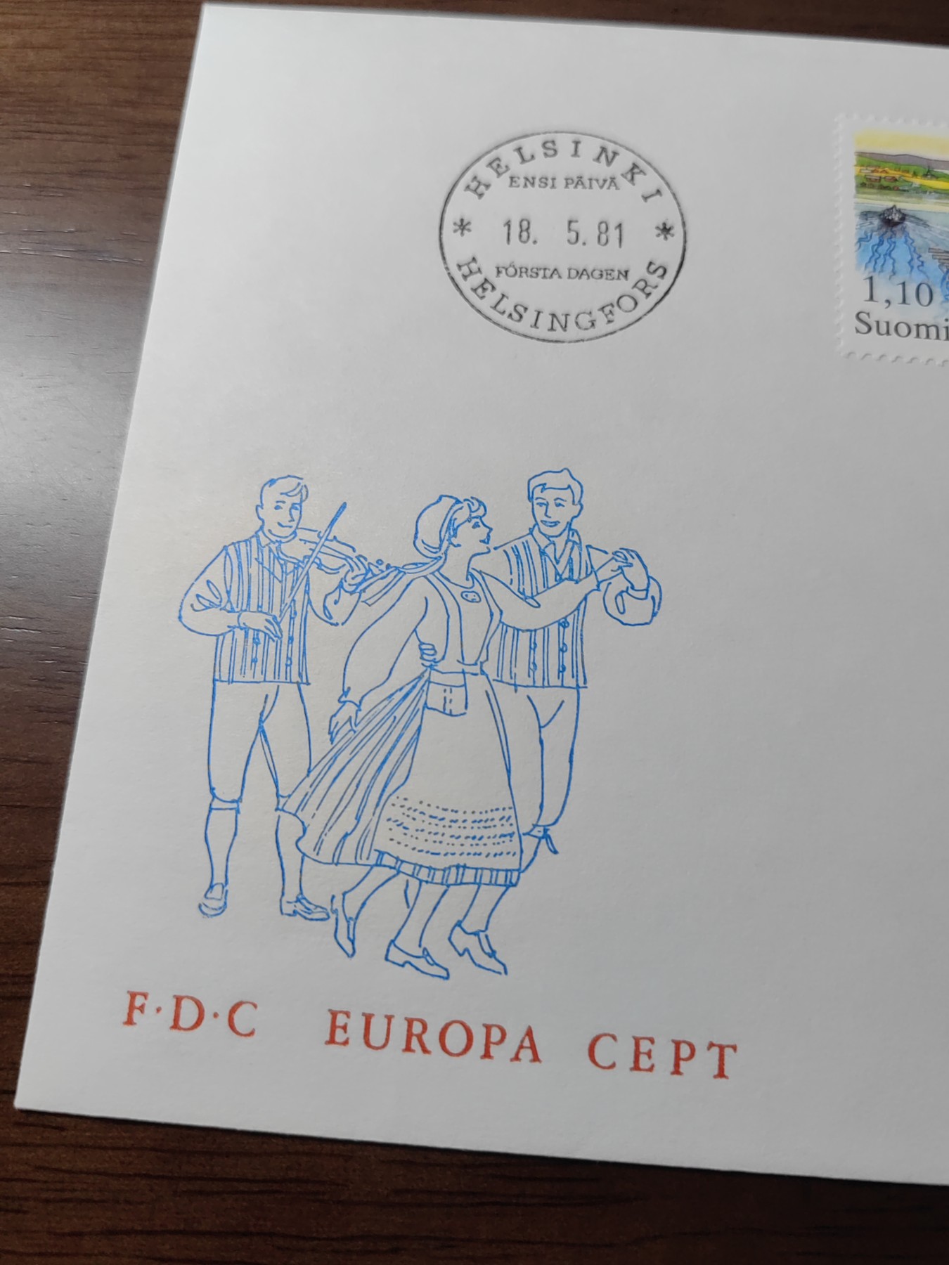 精选邮品专场（秒杀）第①⑨场 芬兰1981年 民俗节日舞蹈划船