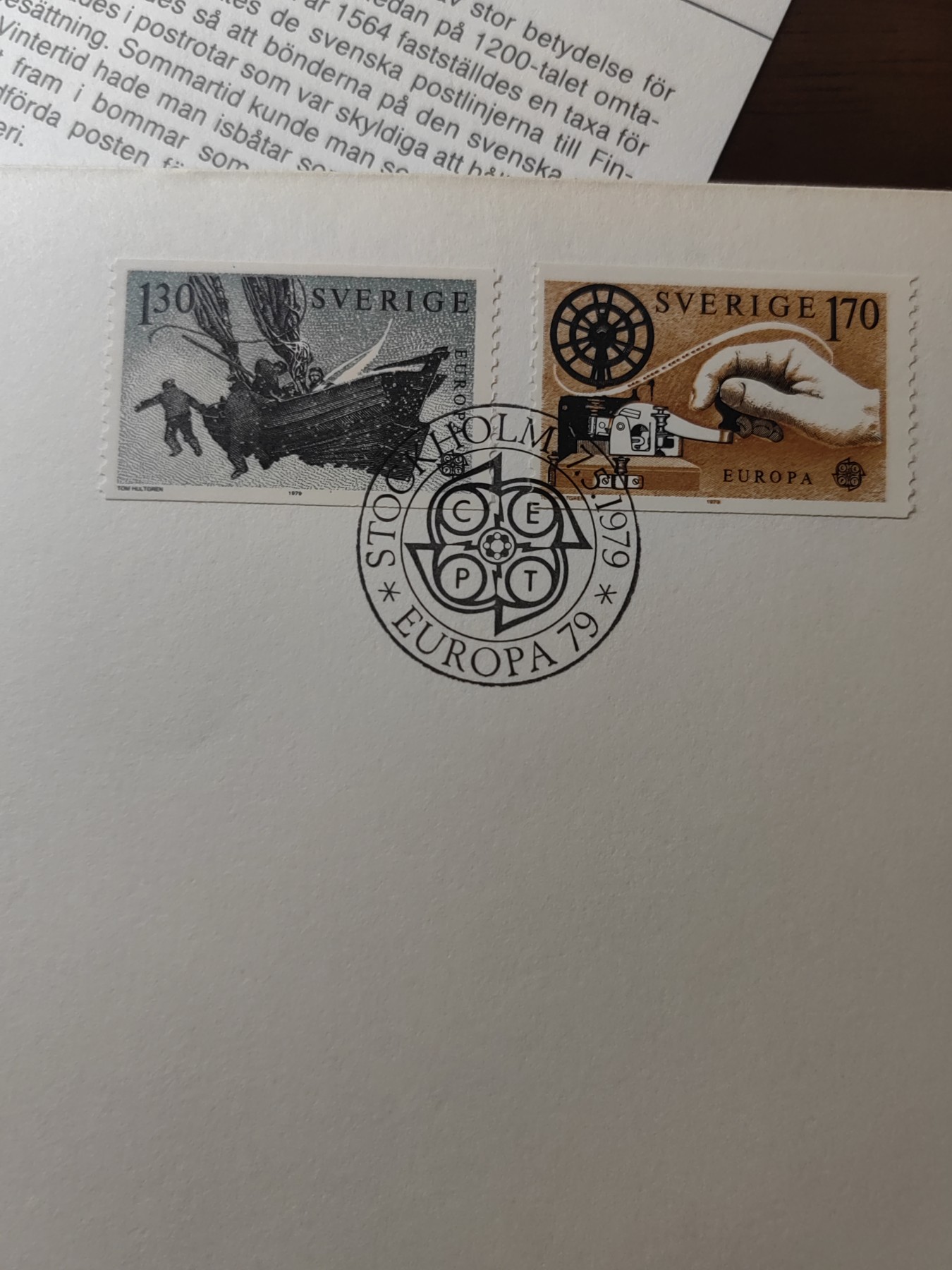 精选邮品专场（秒杀）第①⑨场 瑞典1979年 邮船运输.莫尔斯电报机 2全