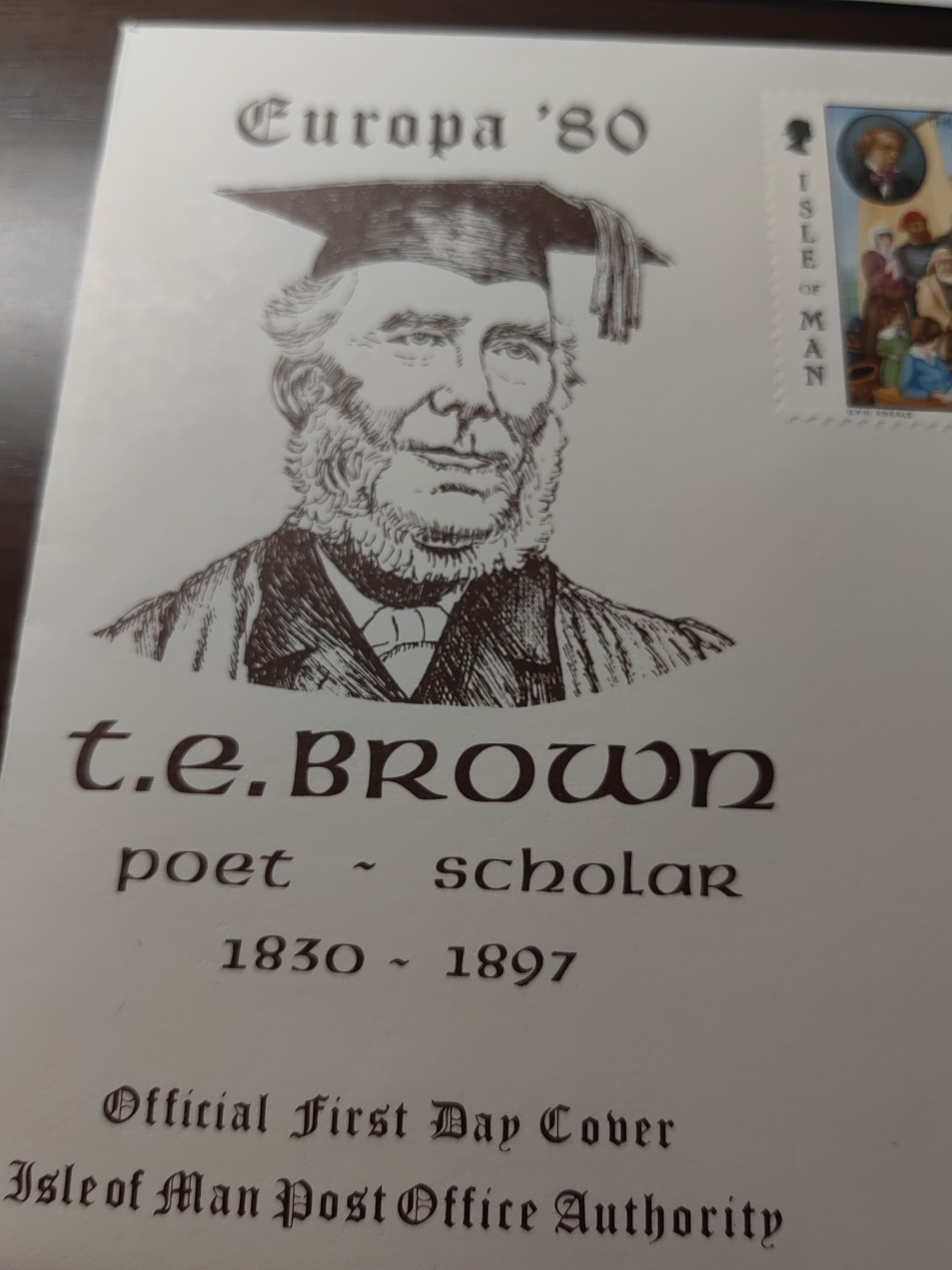 精选邮品专场（秒杀）第①⑨场 马恩岛1980年 名人诗人爱德华布朗 克利夫顿大学 2全