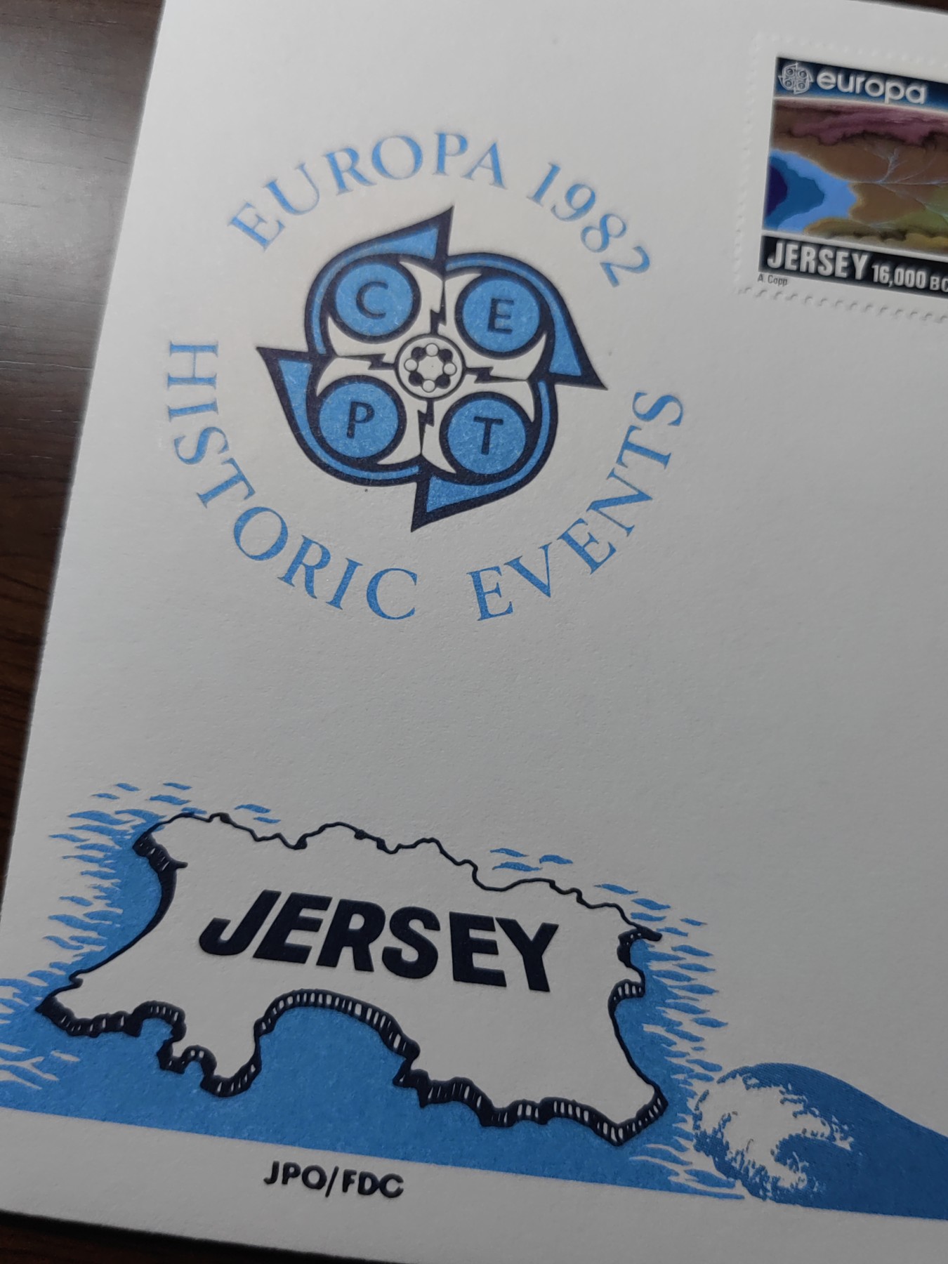 精选邮品专场（秒杀）第①⑨场 泽西岛1982年 航天鸟瞰地理地貌地形图4全