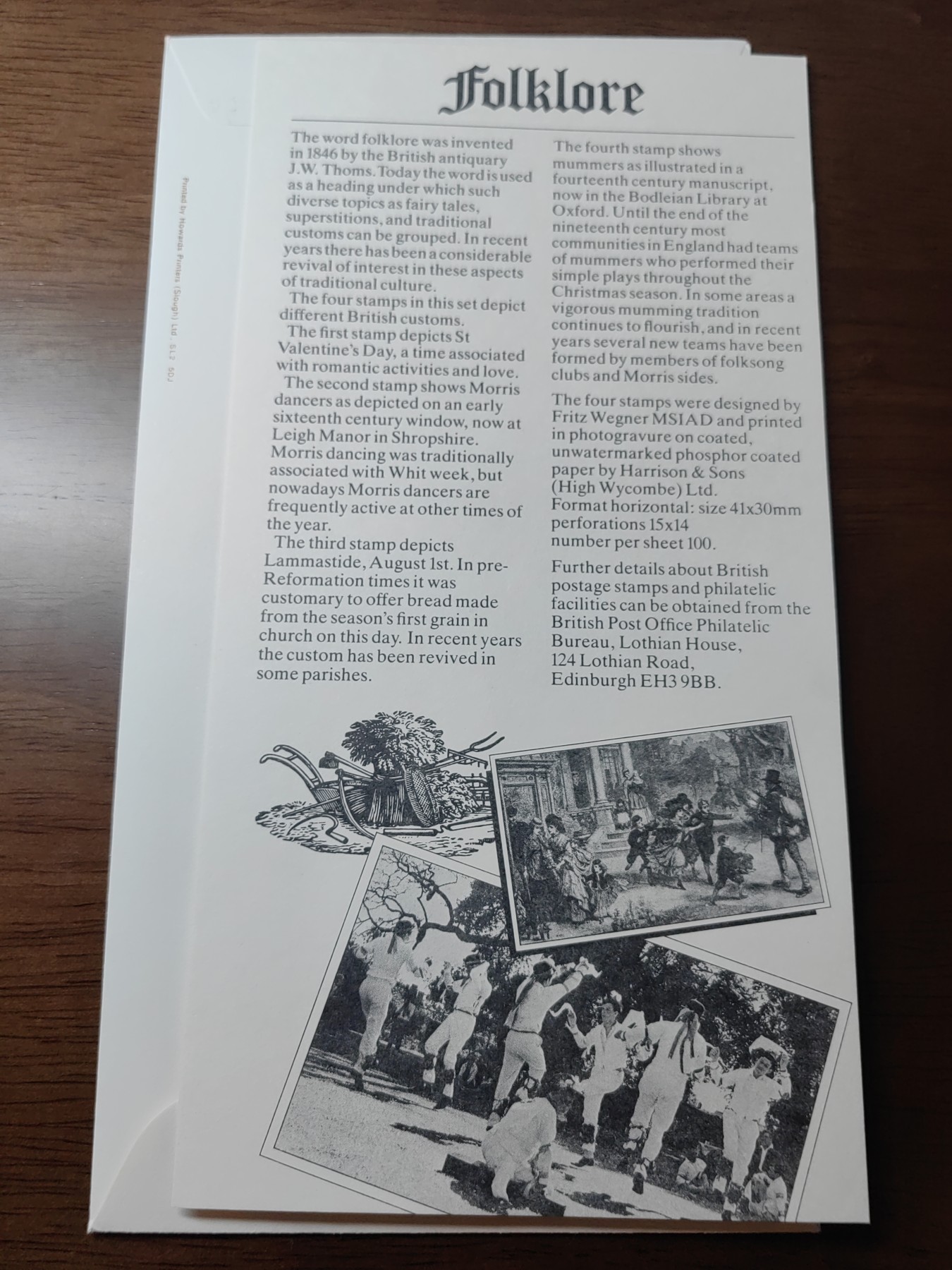 精选邮品专场（秒杀）第①⑨场 1981英国   民间节日 情人节 化装舞会 4全新