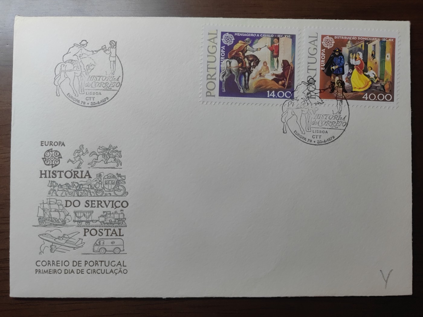 精选邮品专场（秒杀）第①⑨场 葡萄牙1979 16世纪和19世纪邮递员