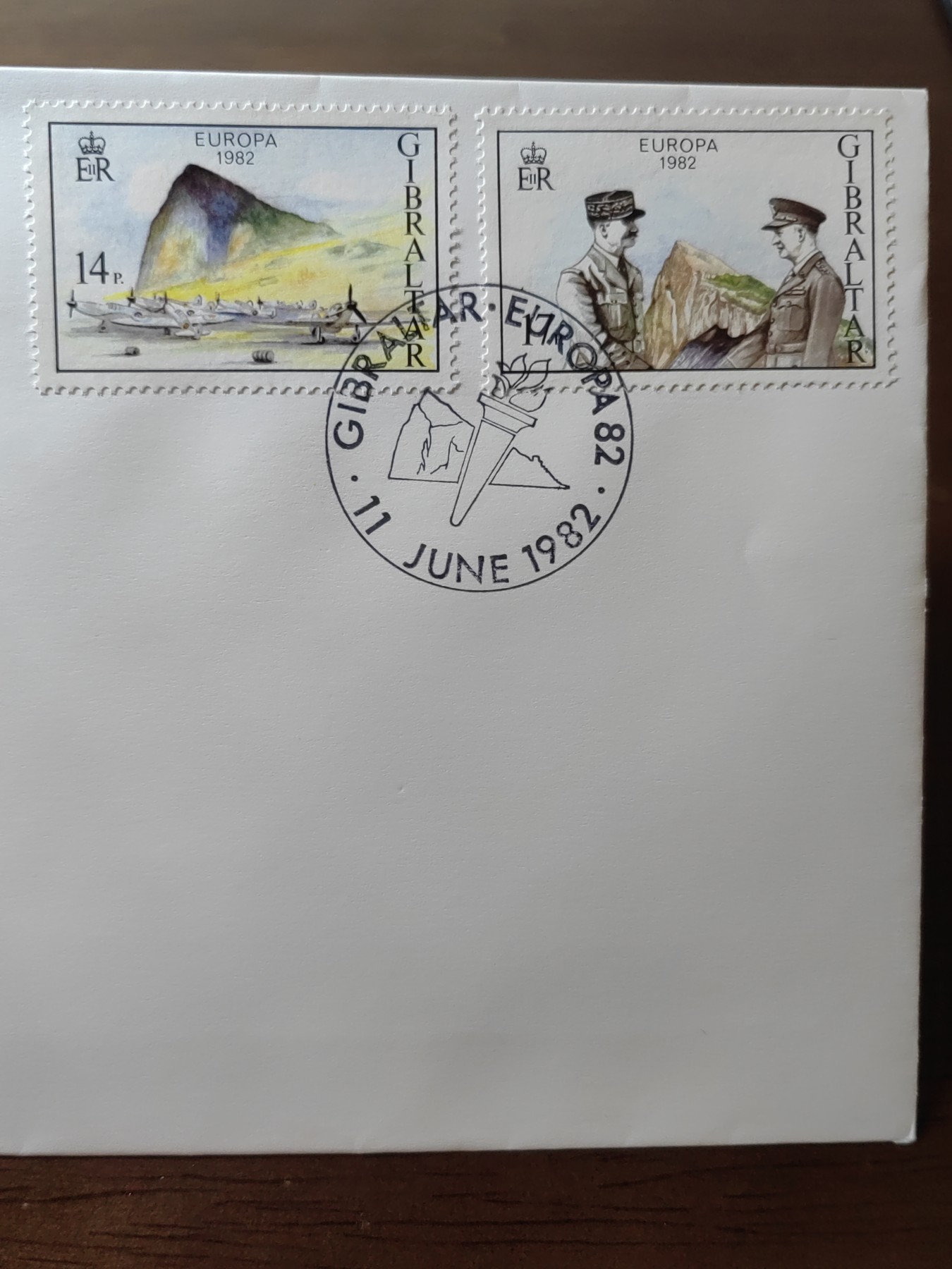 精选邮品专场（秒杀）第①⑨场 直布罗陀1982年 战斗机&艾森豪威尔 2全