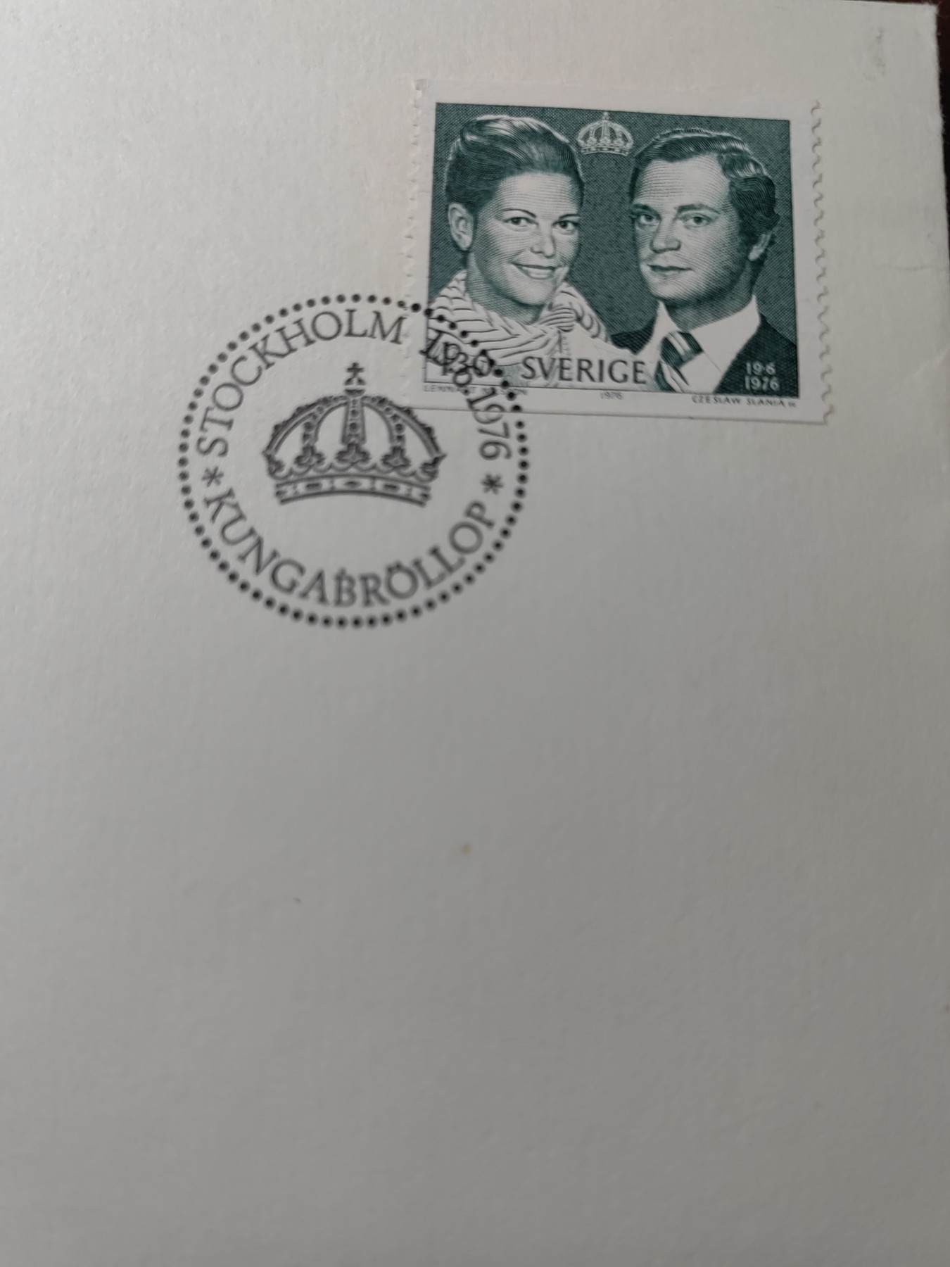 精选邮品专场（秒杀）第①⑨场 瑞典1976年国王古斯塔夫十六世大婚纪念