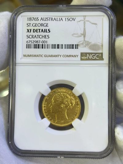 大中华拍卖第725期 - 1876英国维多利亚马剑金币