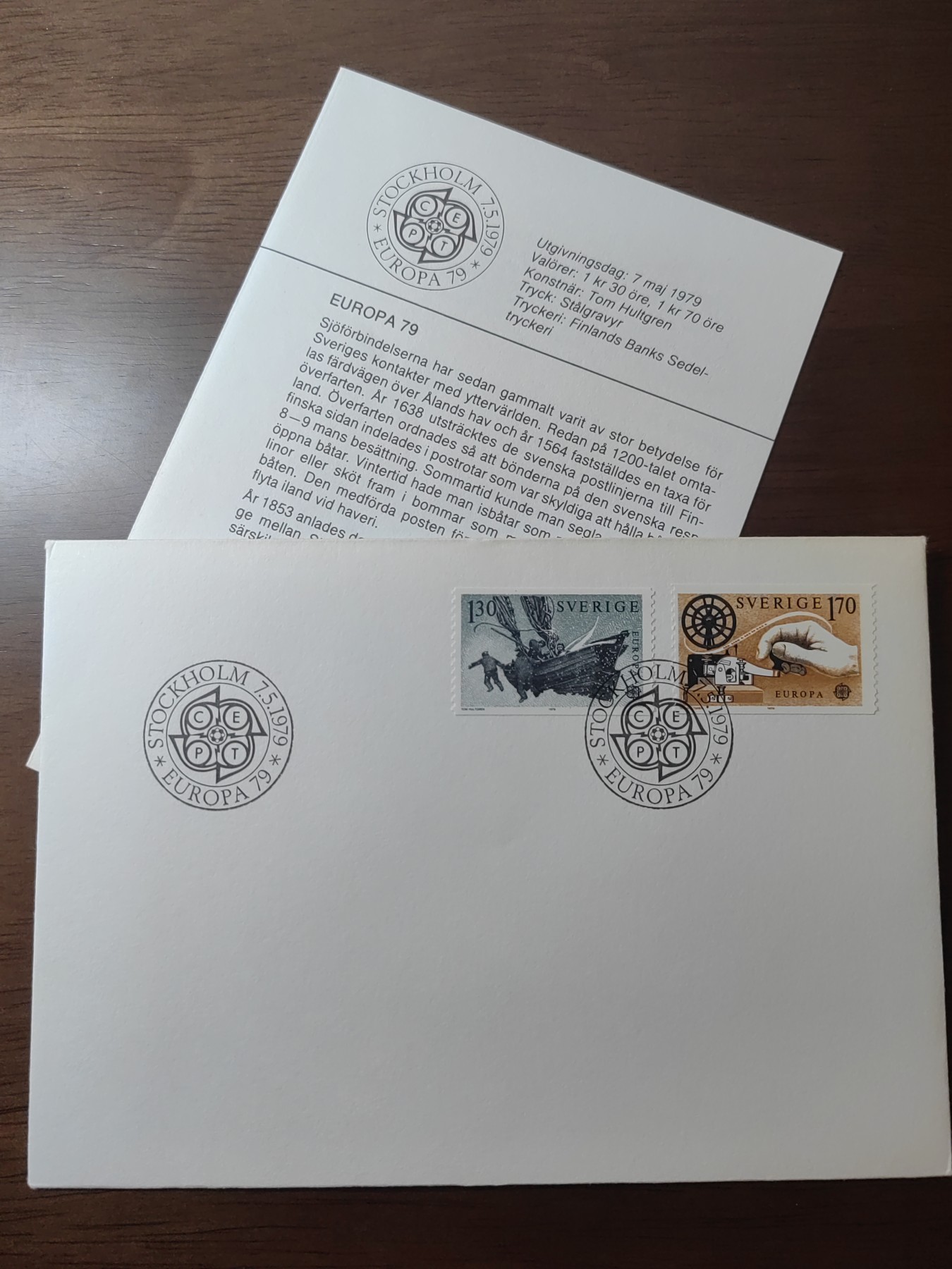 精选邮品专场（秒杀）第①⑨场 瑞典1979年 邮船运输.莫尔斯电报机 2全