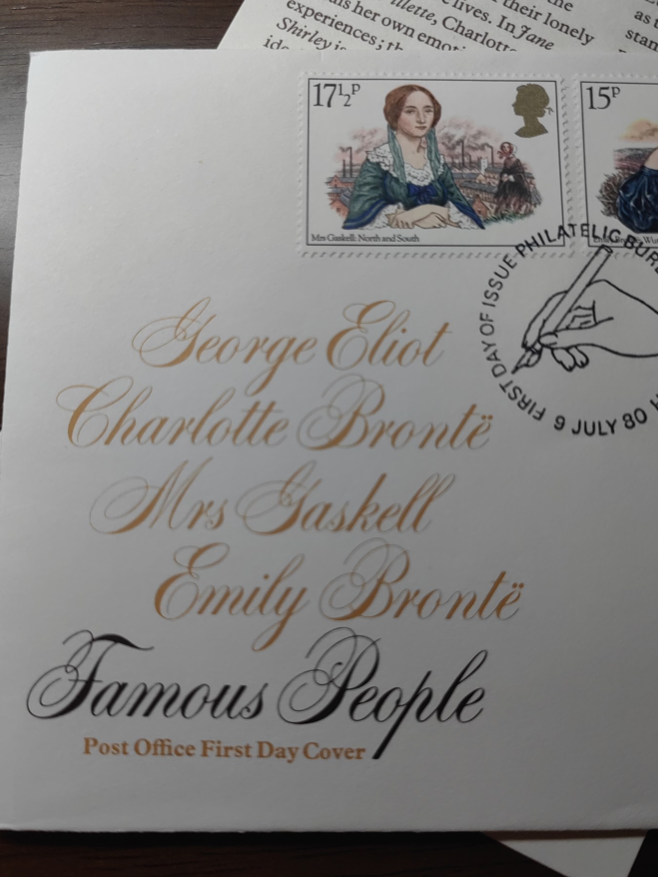 精选邮品专场（秒杀）第①⑨场 英国 1980年维多利亚时期小说家4全 