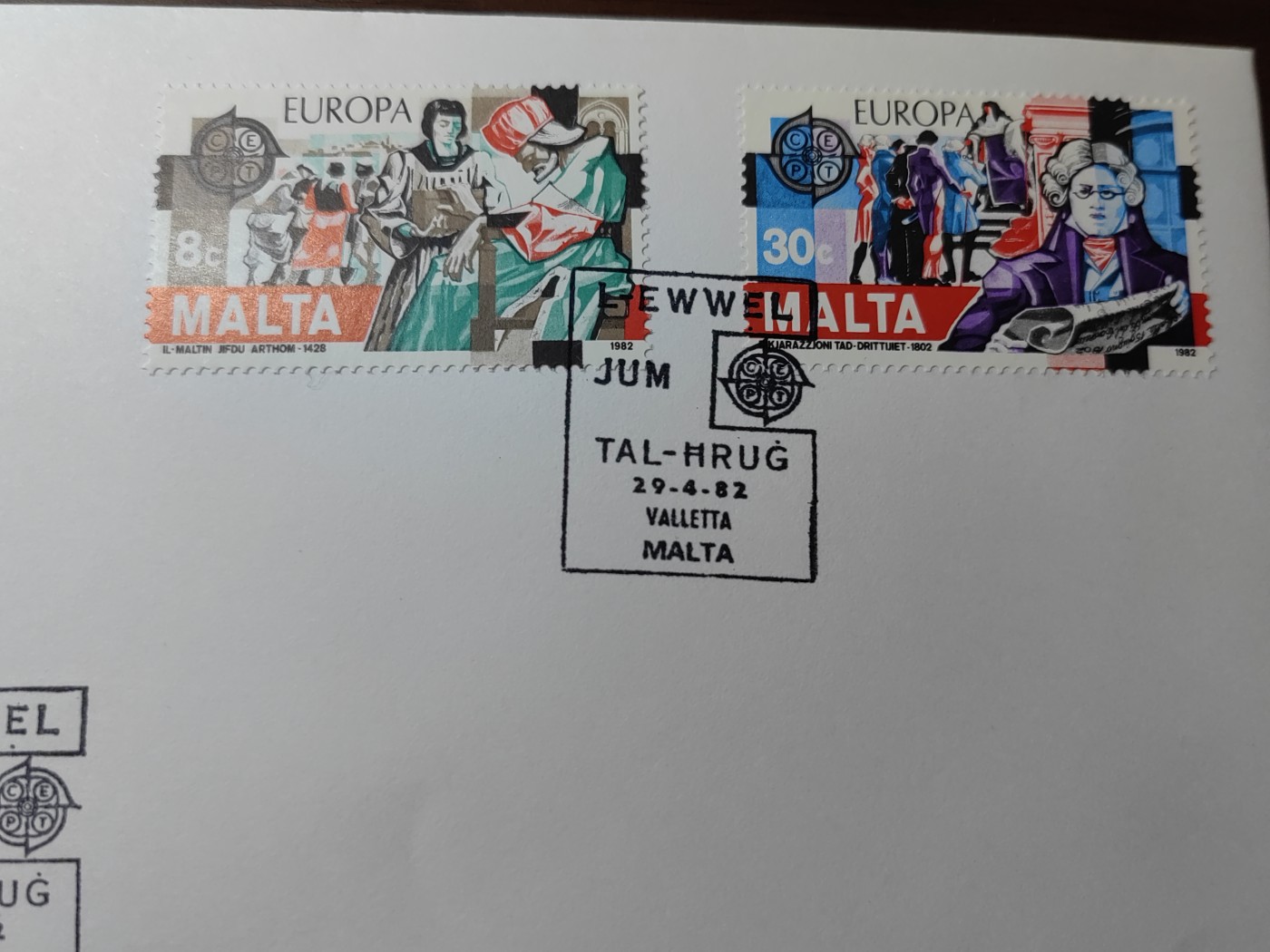 精选邮品专场（秒杀）第①⑨场 马耳他1982年  赎回岛屿 权利宣言  