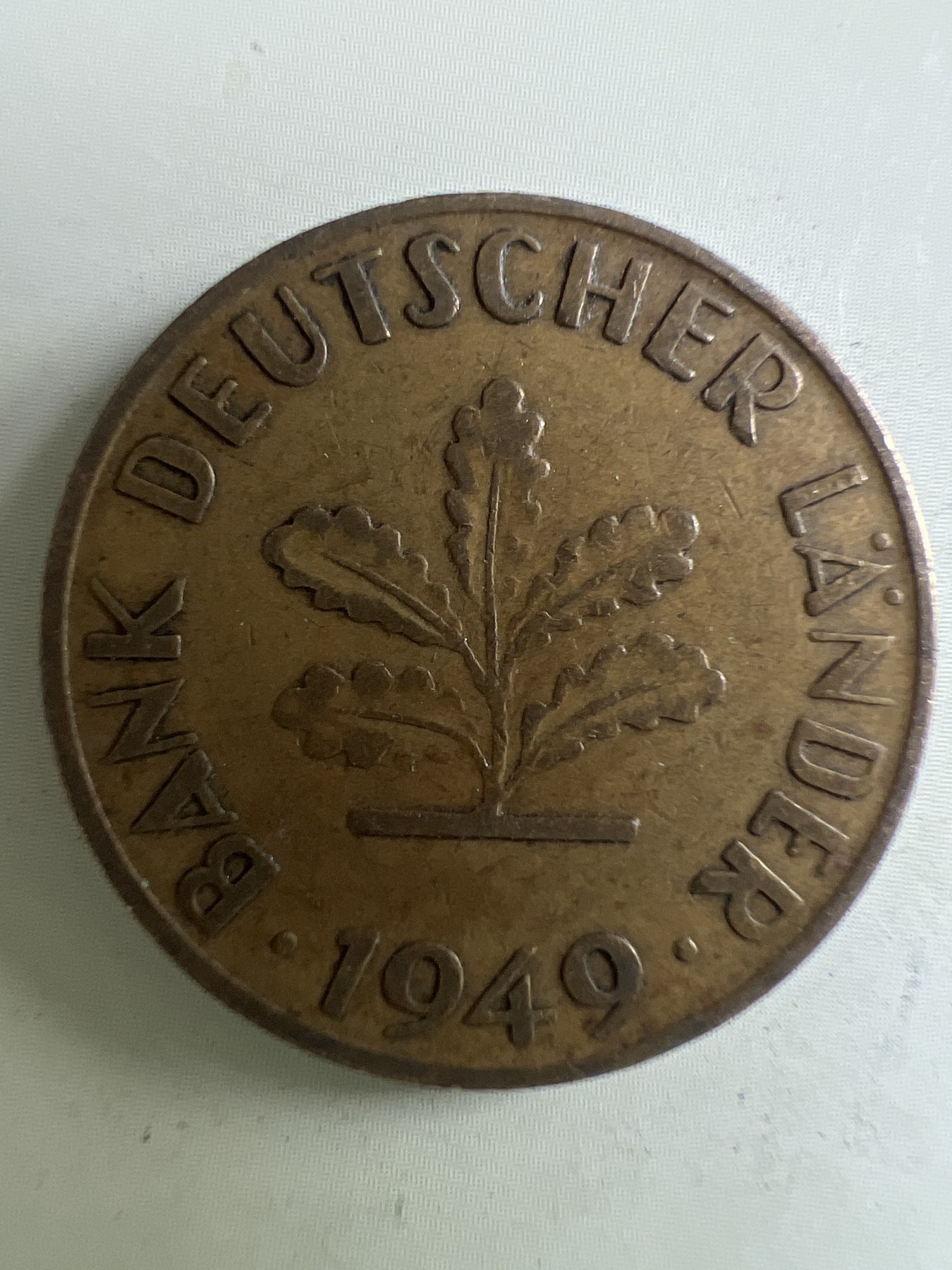 第449期 硬币专场 （无押金，捡漏，全场20包邮，偏远地区除外，接收代拍业务） 德国1949年十分