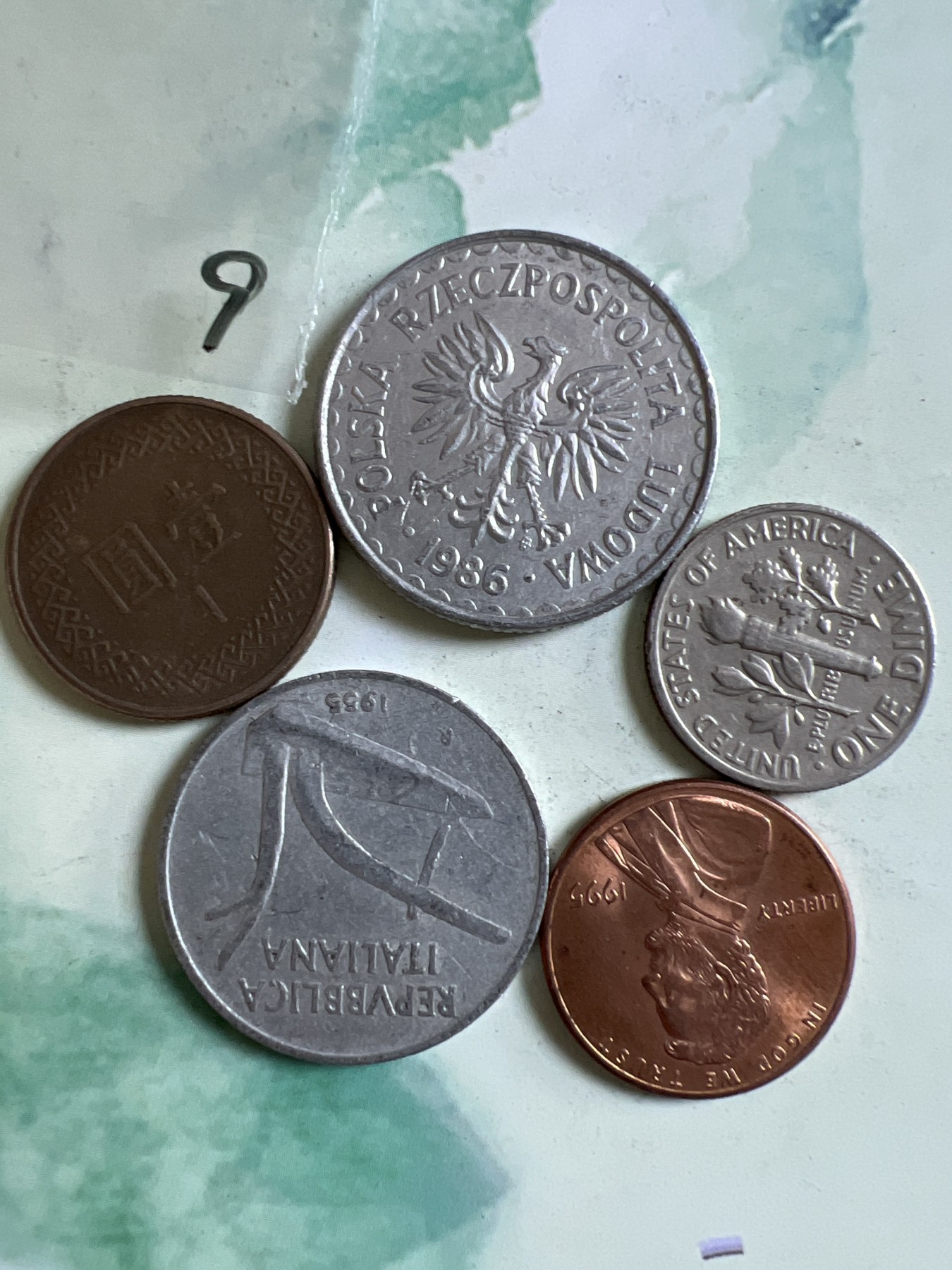 第449期 硬币专场 （无押金，捡漏，全场20包邮，偏远地区除外，接收代拍业务） 硬币五枚9