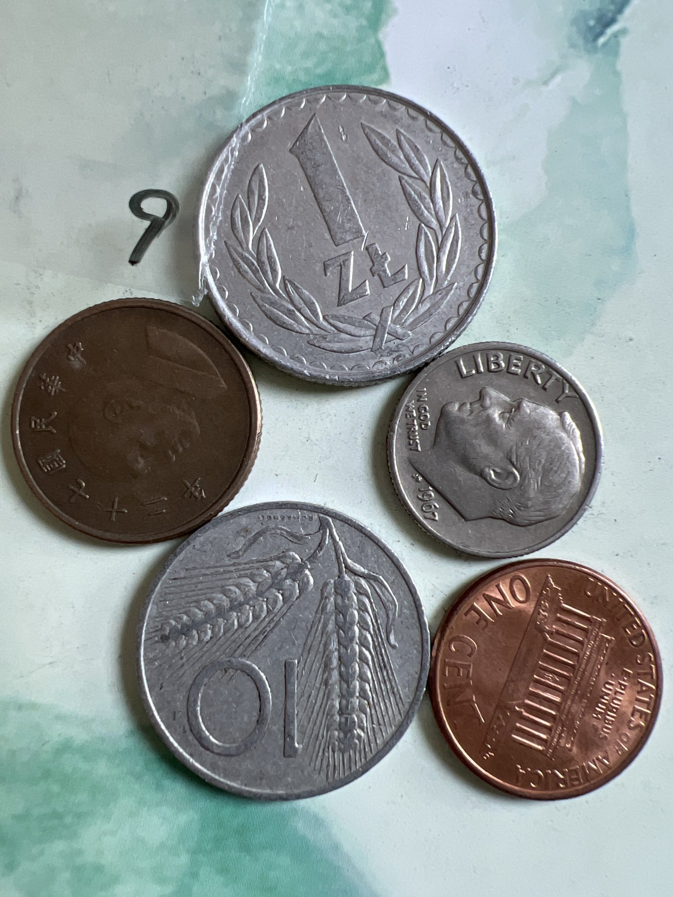 第449期 硬币专场 （无押金，捡漏，全场20包邮，偏远地区除外，接收代拍业务） 硬币五枚9