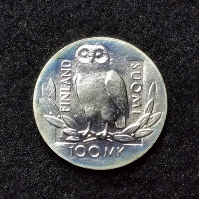 巴斯克收藏第189期 纪念币专场 11月14/15/16号三场连拍 全场包邮 - 芬兰 1990年 100马克纪念银币 赫尔辛基大学成立350周年纪念 银 (.830)
