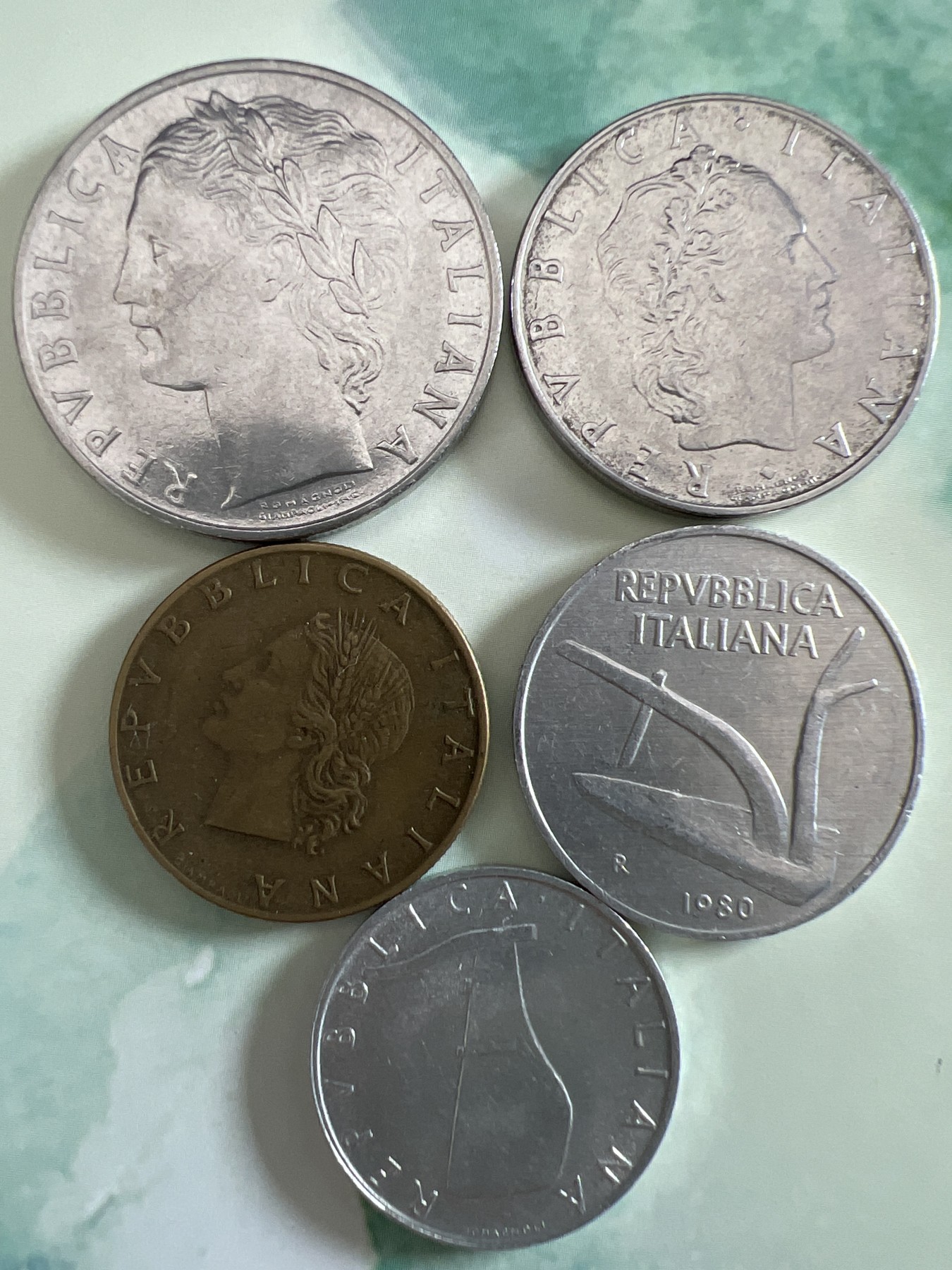 第448期 硬币专场 （无押金，捡漏，全场20包邮，偏远地区除外，接收代拍业务） 意大利五枚