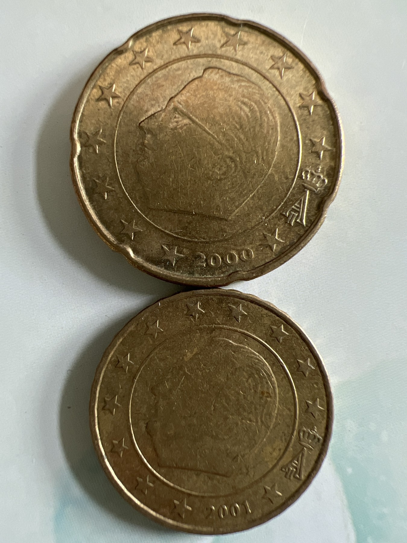 第448期 硬币专场 （无押金，捡漏，全场20包邮，偏远地区除外，接收代拍业务） 比利时欧分两枚