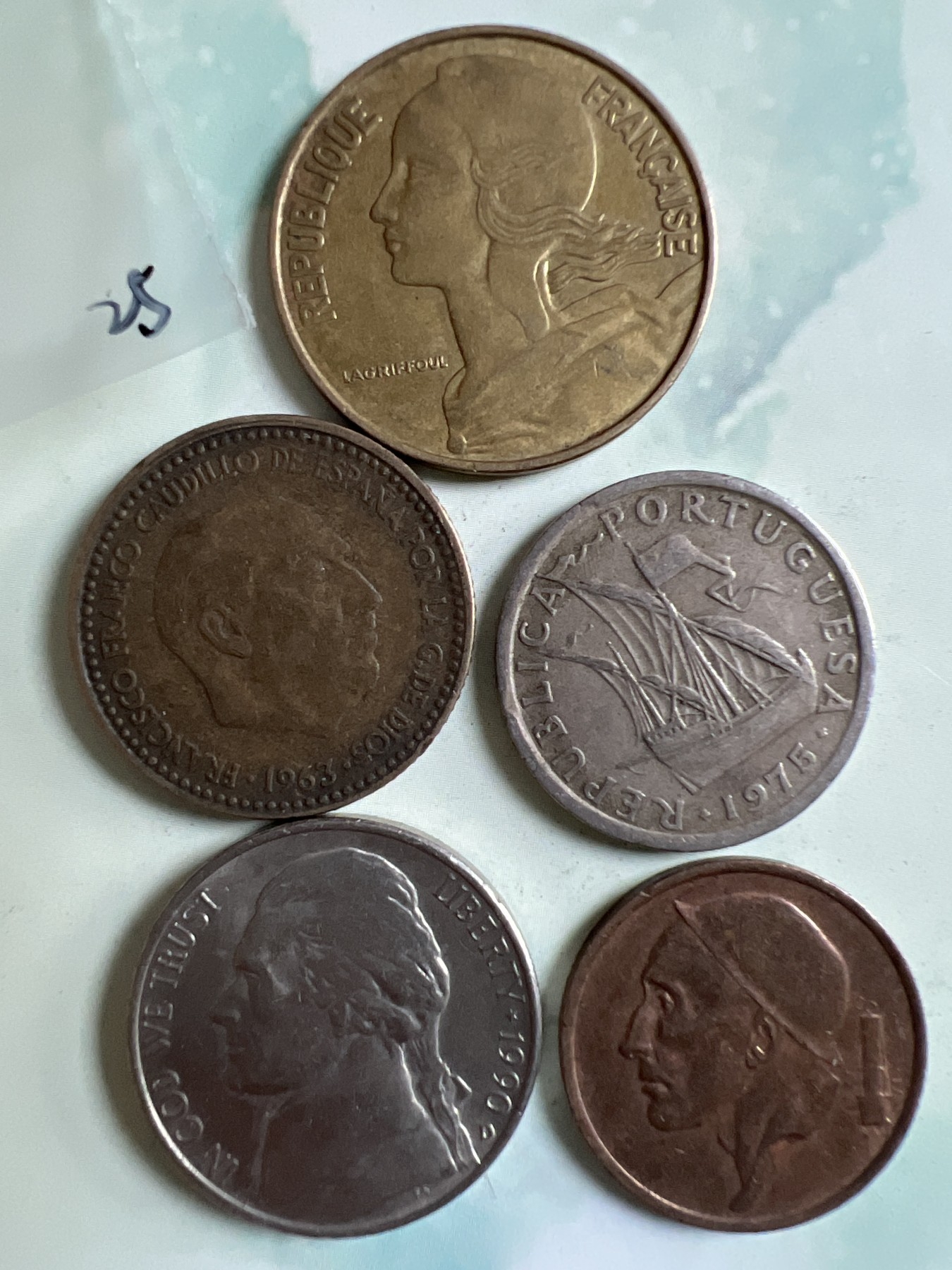 第450期 硬币专场 （无押金，捡漏，全场20包邮，偏远地区除外，接收代拍业务） 硬币五枚25