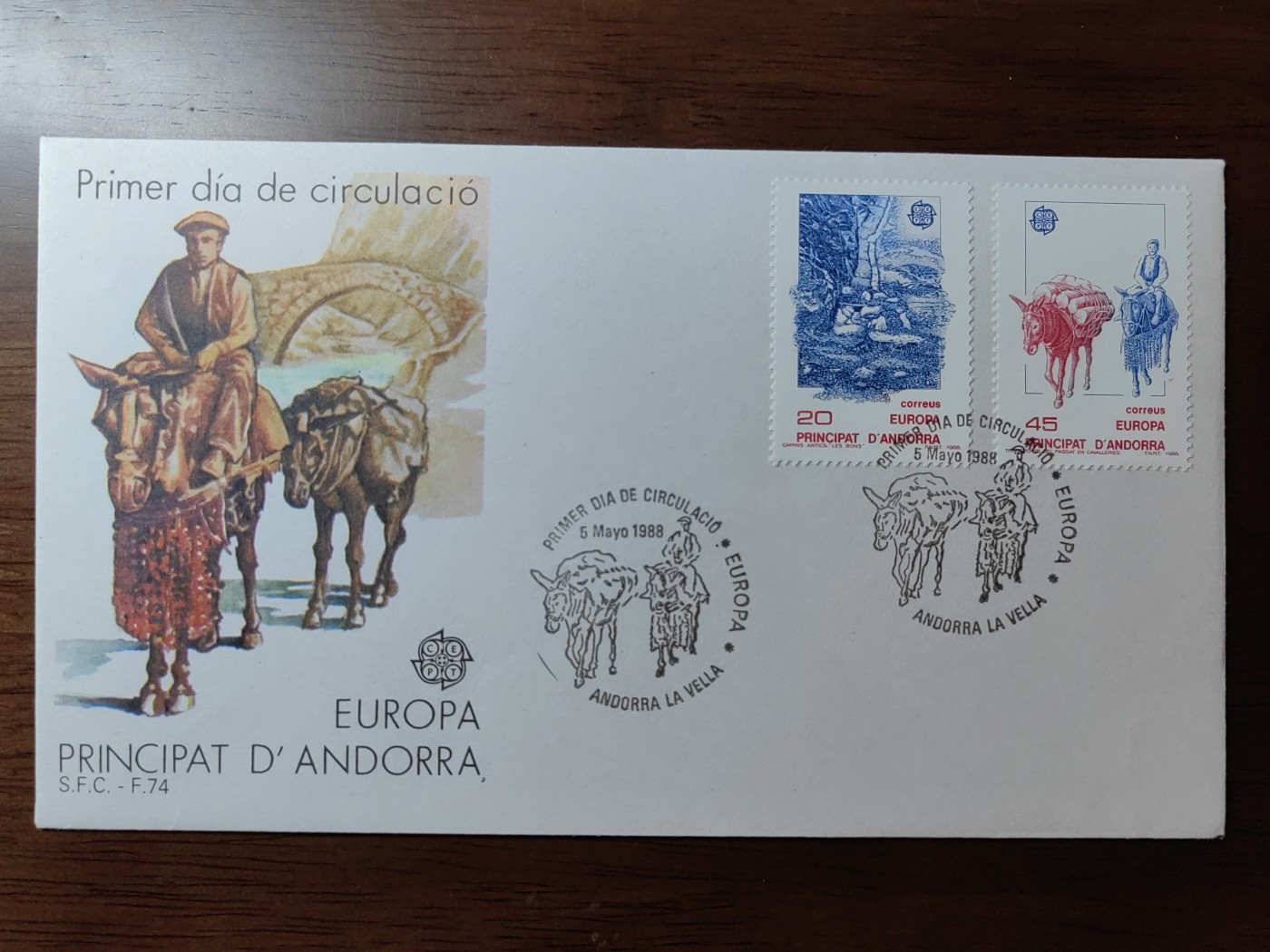 外国精选邮品专场（秒杀）第②①场  安道尔1988 邮递业务