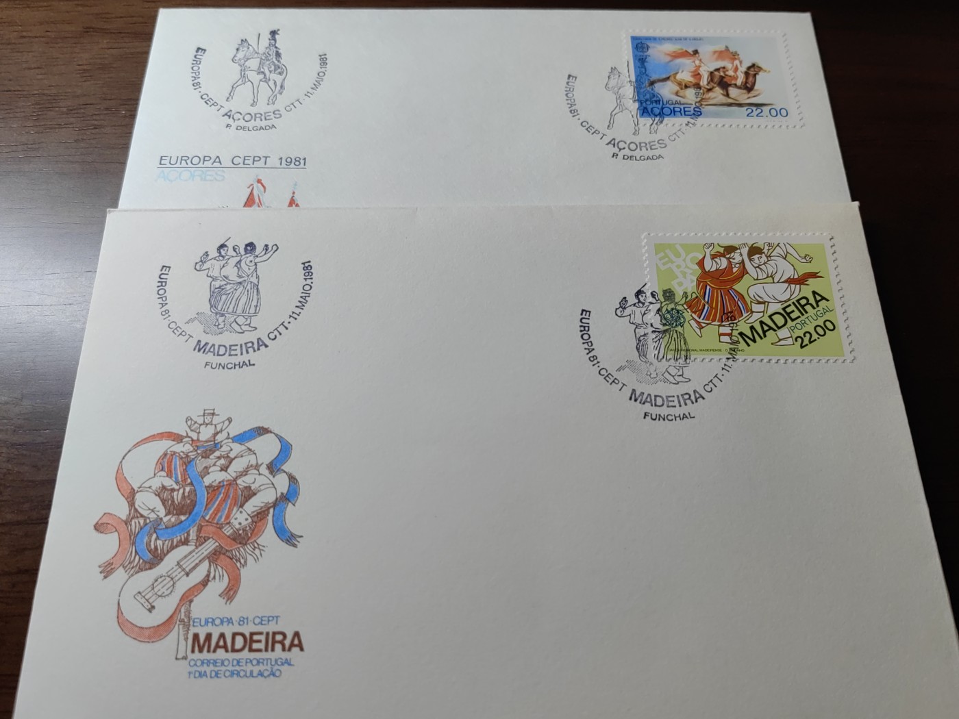 外国精选邮品专场（秒杀）第②①场 葡属亚速尔、马德拉1981年民族节日，舞蹈、骑马