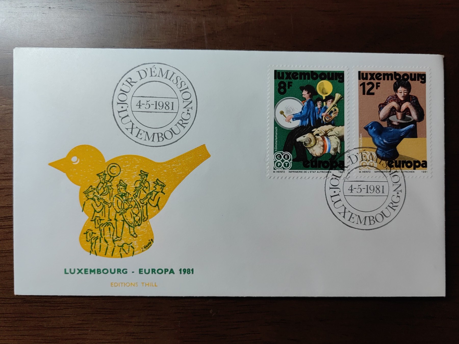 外国精选邮品专场（秒杀）第②①场 卢森堡 1981 绵羊游行 鸟形哨