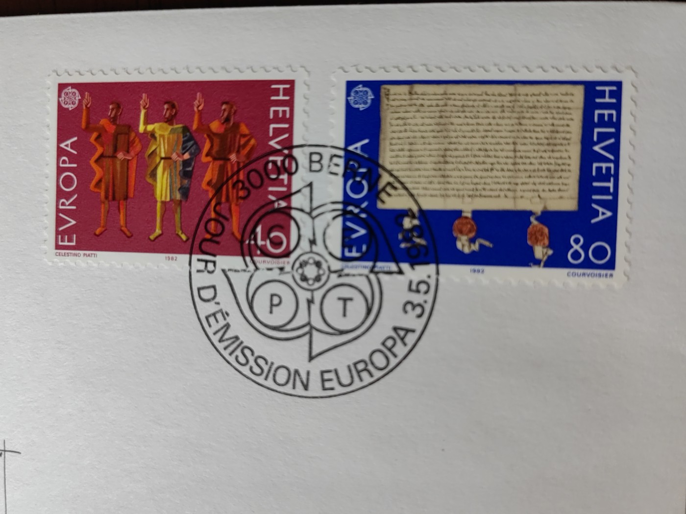 外国精选邮品专场（秒杀）第②①场 瑞士1982年 宣誓 永存同盟条约2全