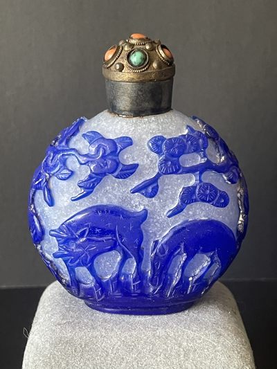 海外回流春节精品专场（二） - 美国回流清代套料鼻烟壶