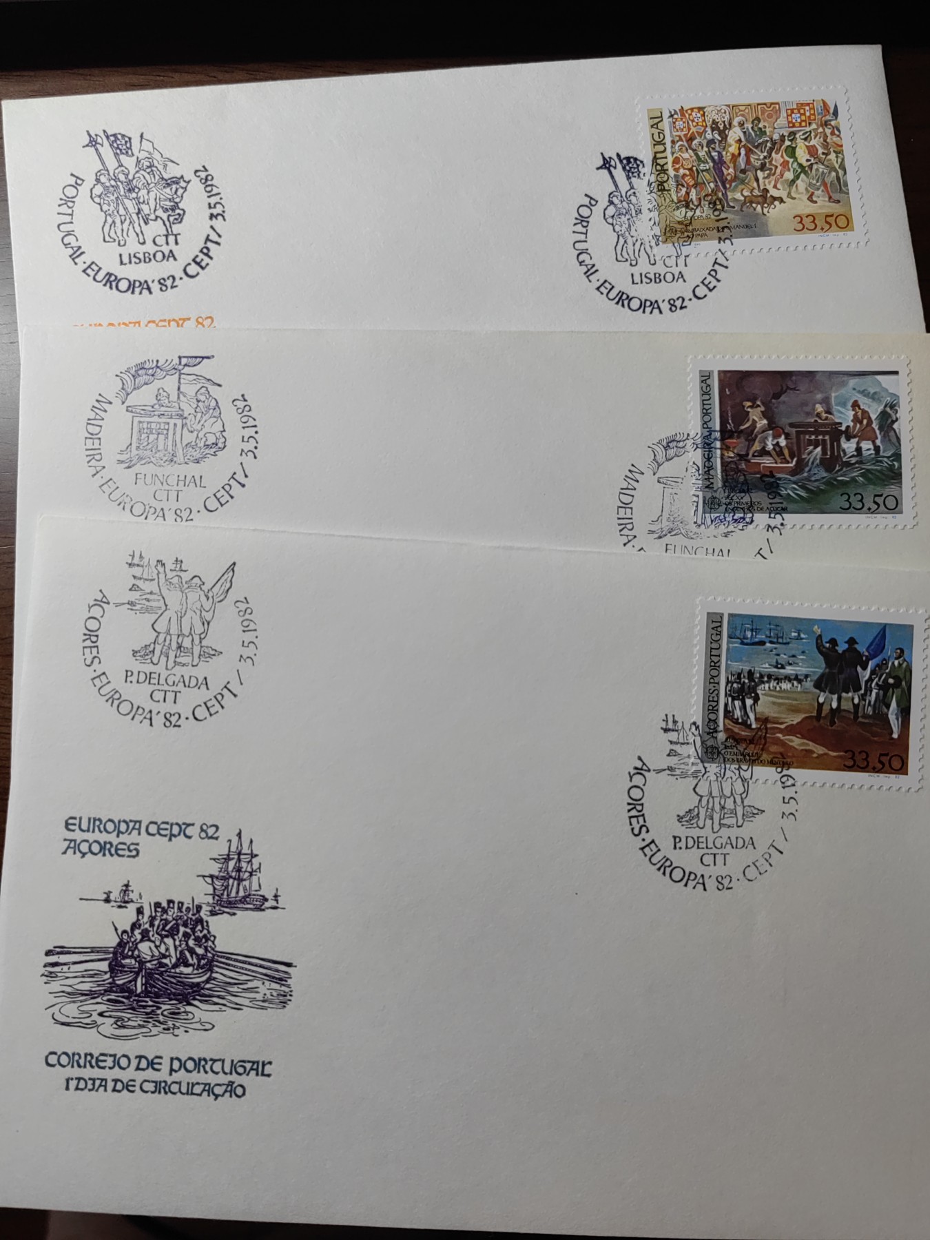 外国精选邮品专场（秒杀）第②①场 葡萄牙1982年 曼努埃尔拜羯利奥教皇